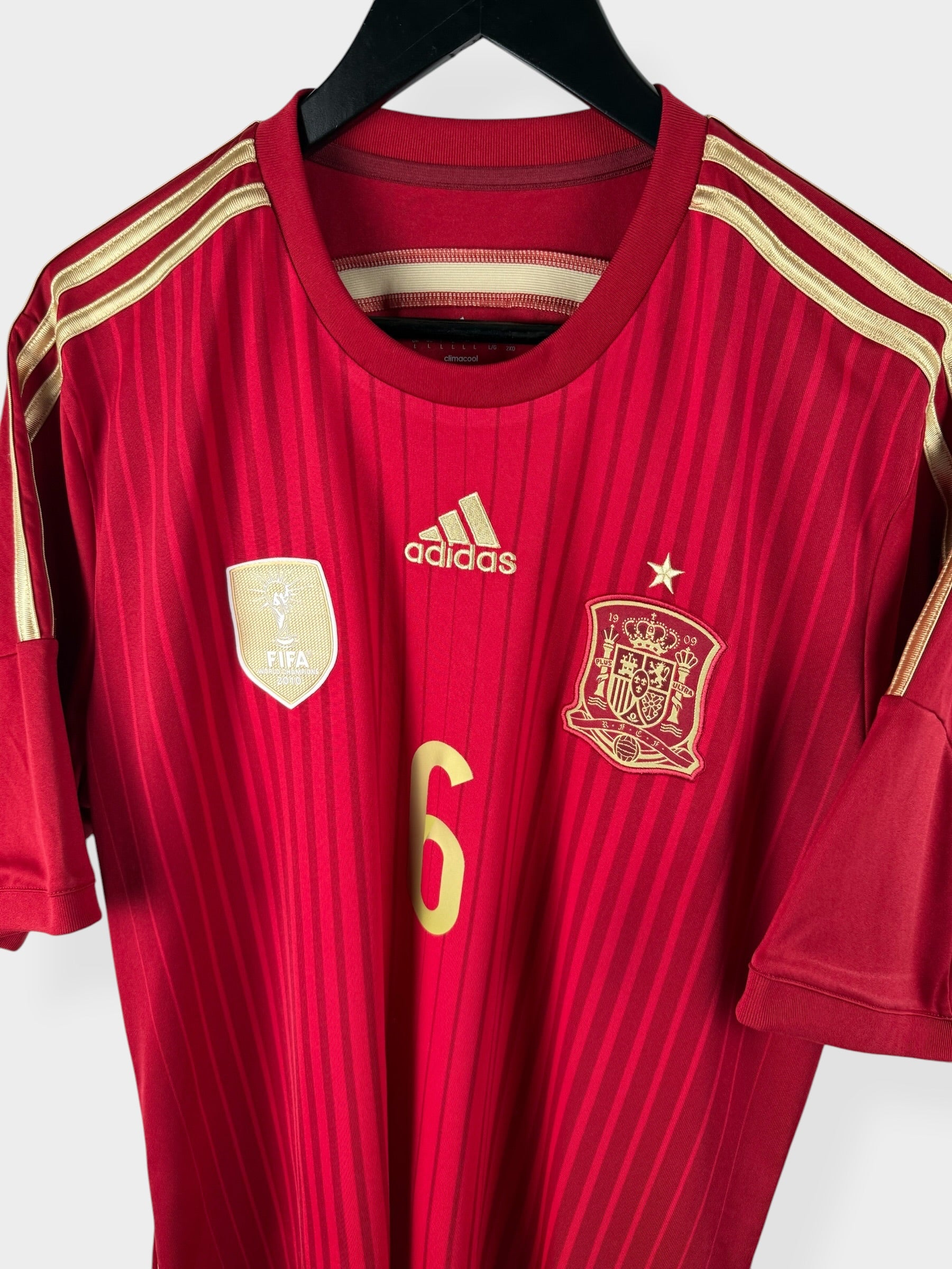 MAILLOT DOMICILE ESPAGNE 2014-15 INIESTA #6 L