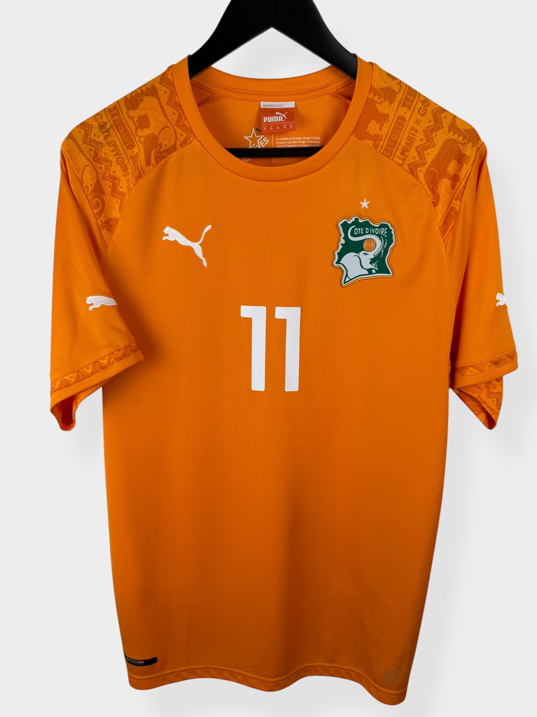 2014-15 IVORY COAST HOME SHIRT DROGBA #11 M