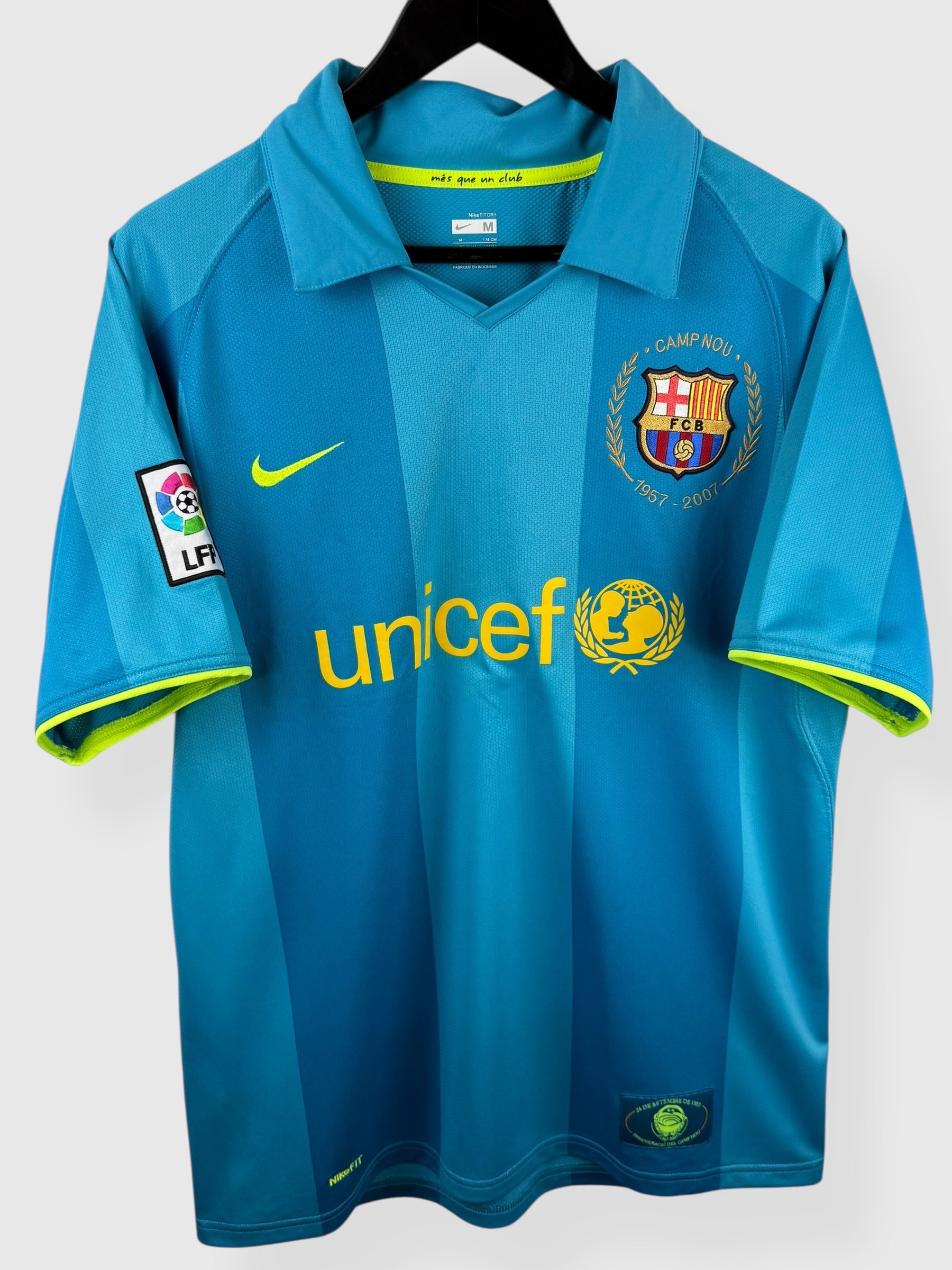 2007-08 BARCELONA AWAY SHIRT MESSI #19 M