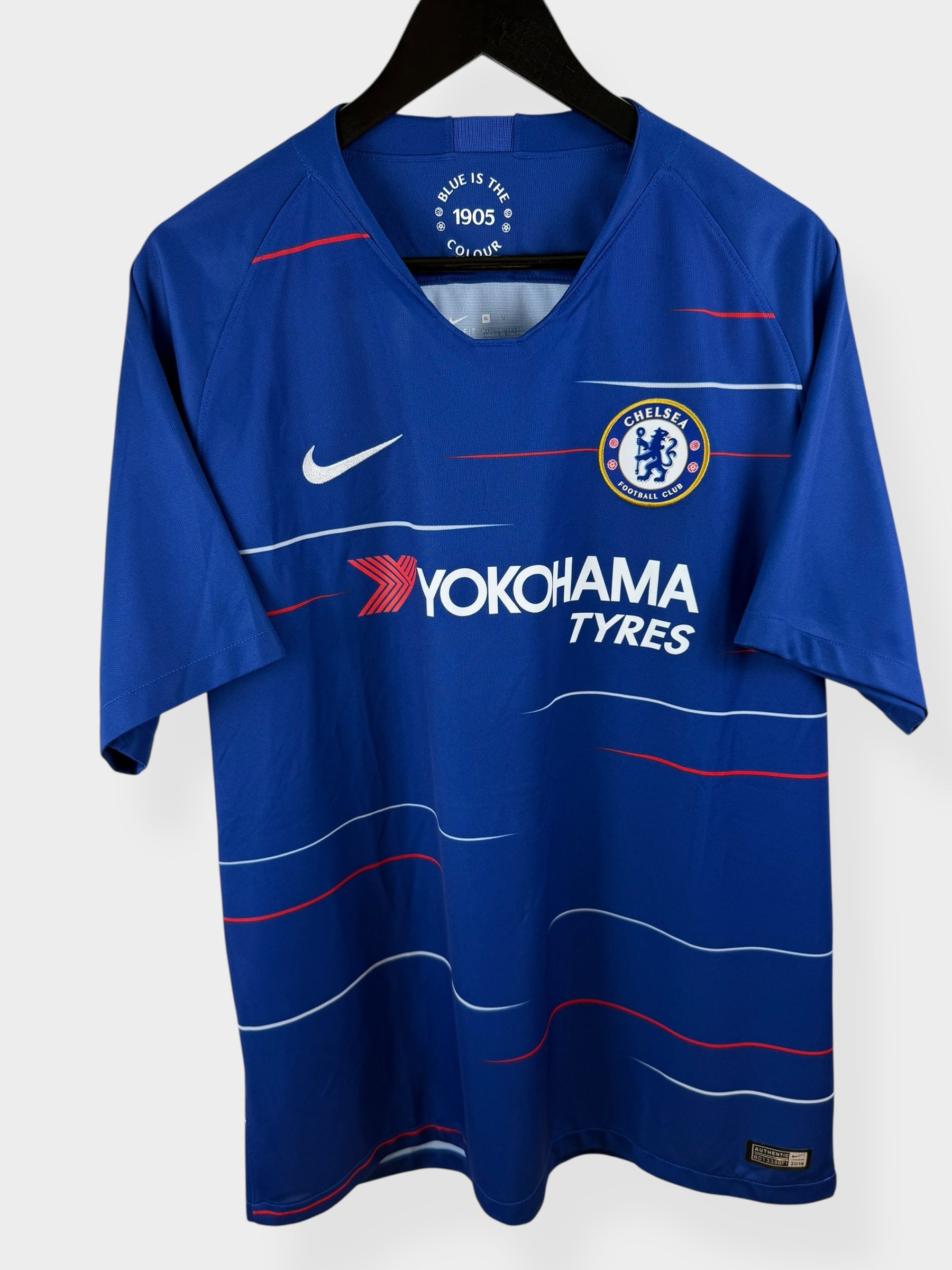 MAILLOT DOMICILE CHELSEA 2018-19 HAZARD #10 M