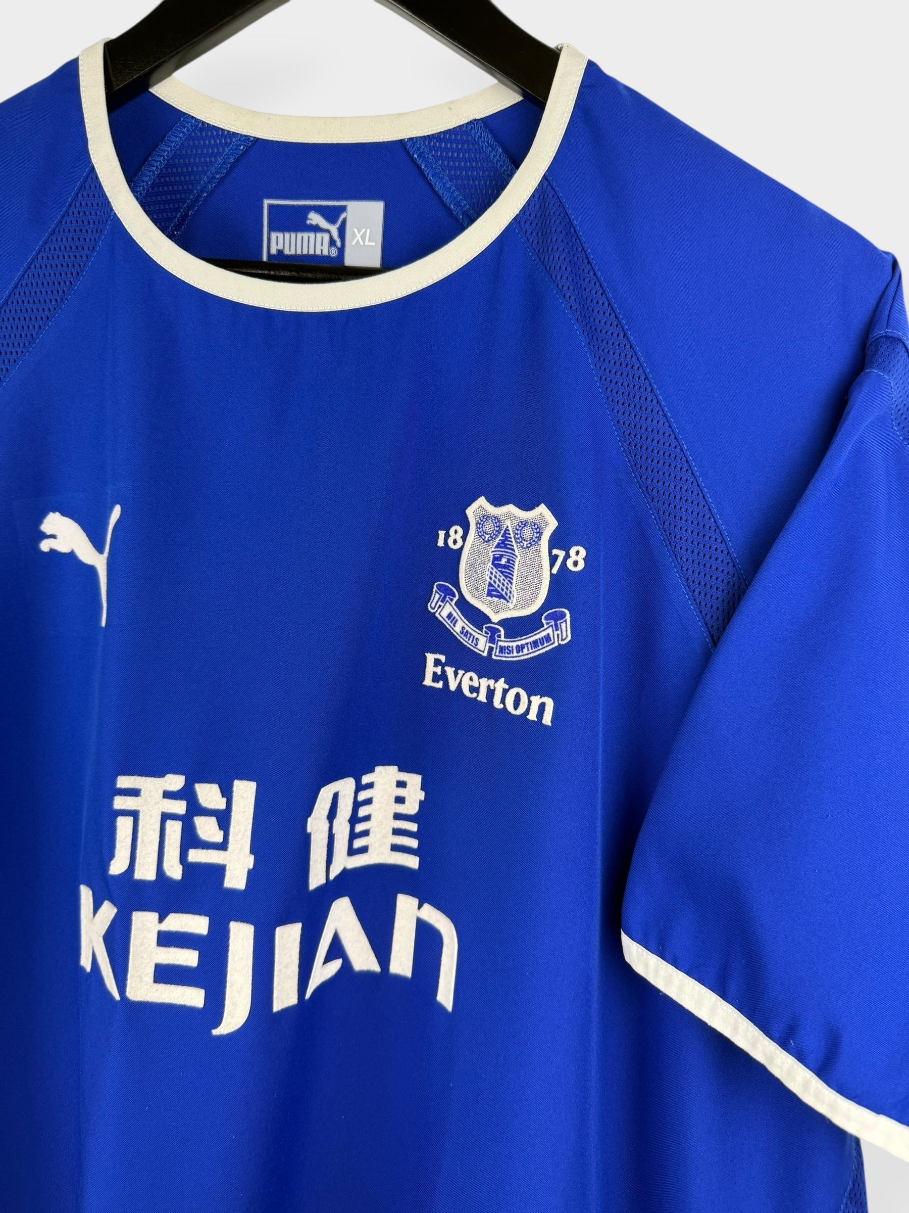 2003-04 EVERTON HOME SHIRT ROONEY #18 XL