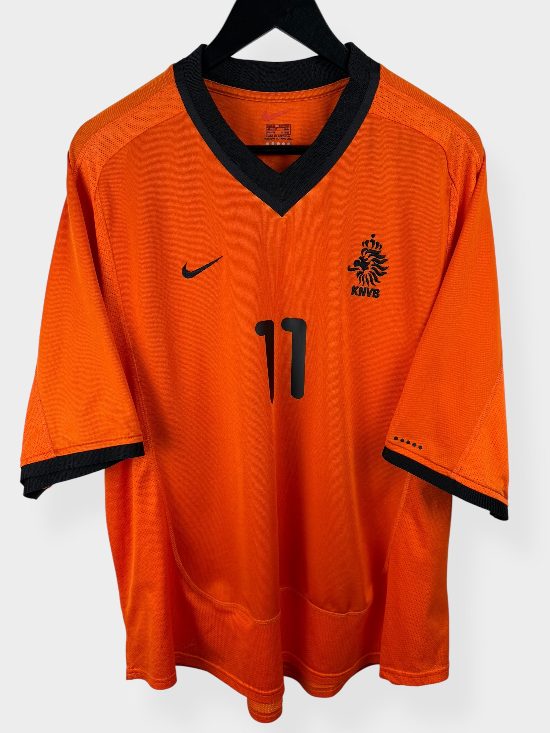 2000-02 NETHERLANDS HOME SHIRT OVERMARS #11 XL