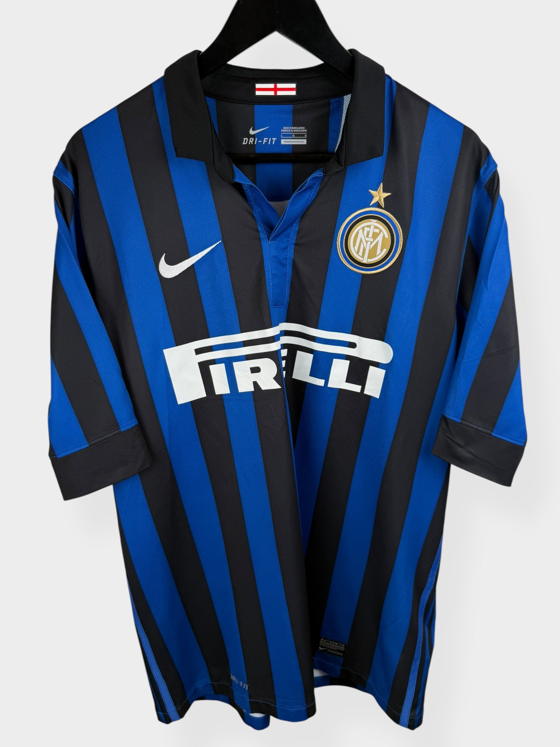 2011-12 INTER MILAN HOME SHIRT ZANETTI #4 L