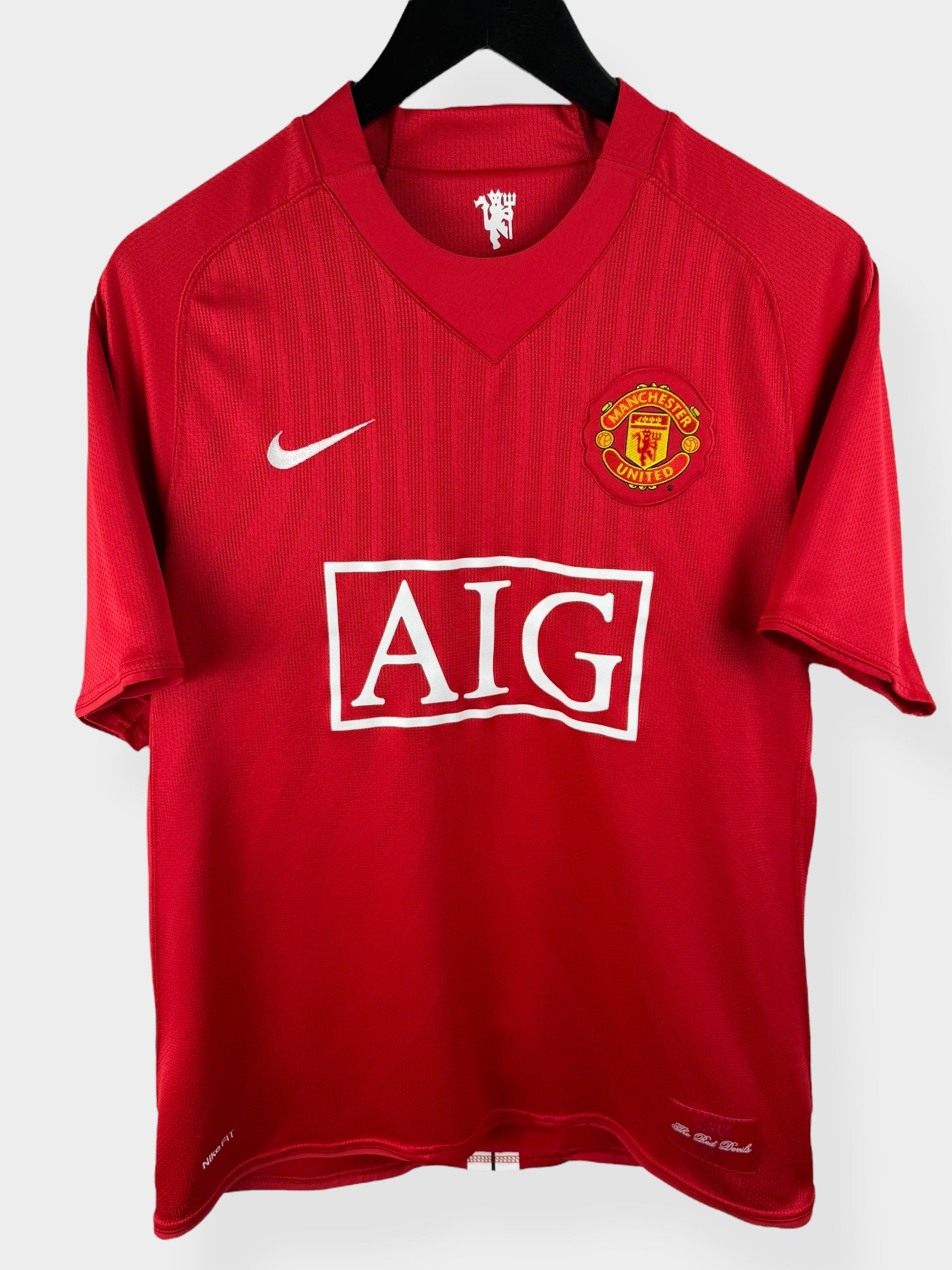 2007-09 MANCHESTER UNITED HOME SHIRT RONALDO #7 M - Authentic Football Club