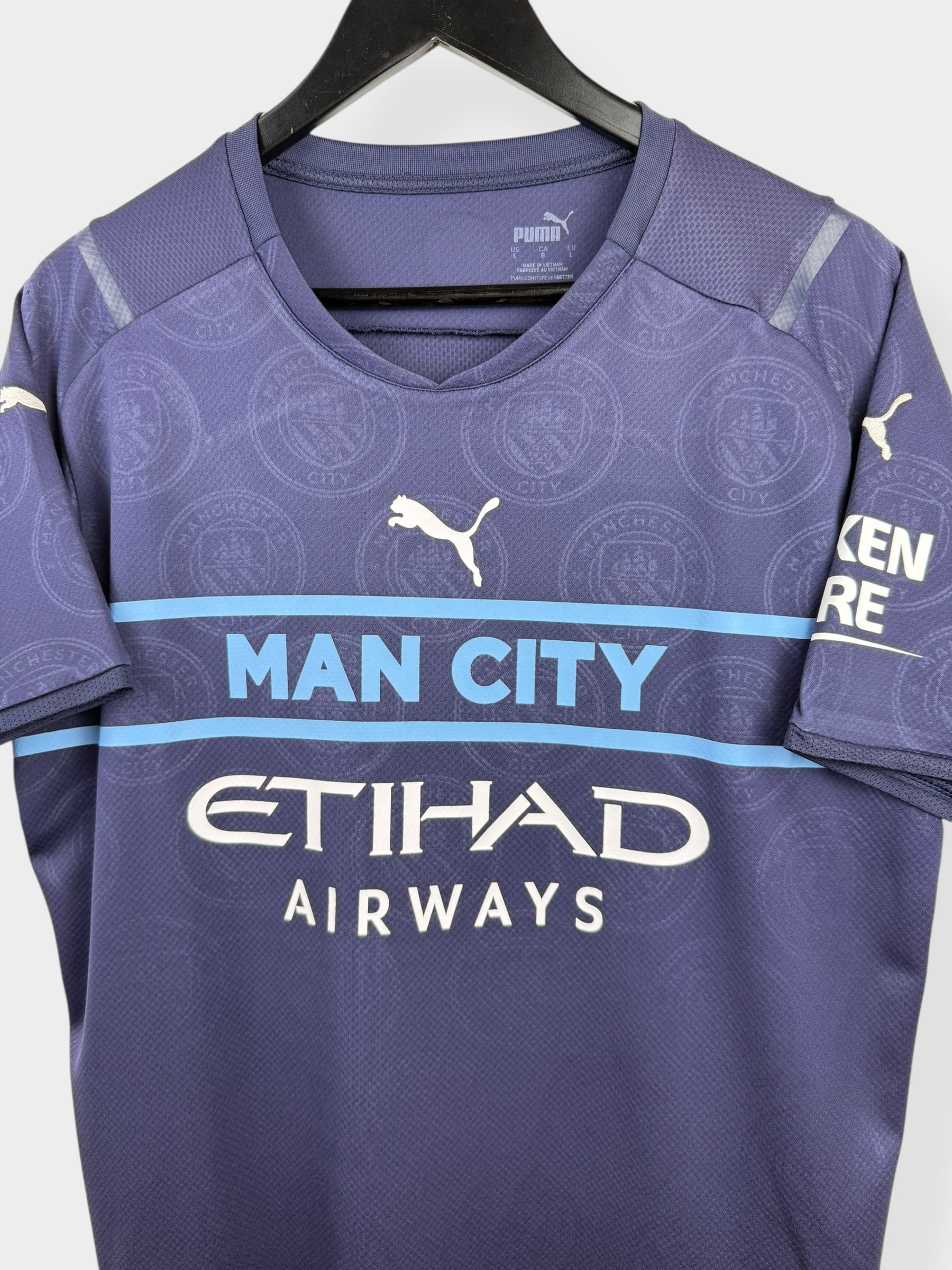 2021-22 MANCHESTER CITY DERDE SHIRT FODEN #47 L