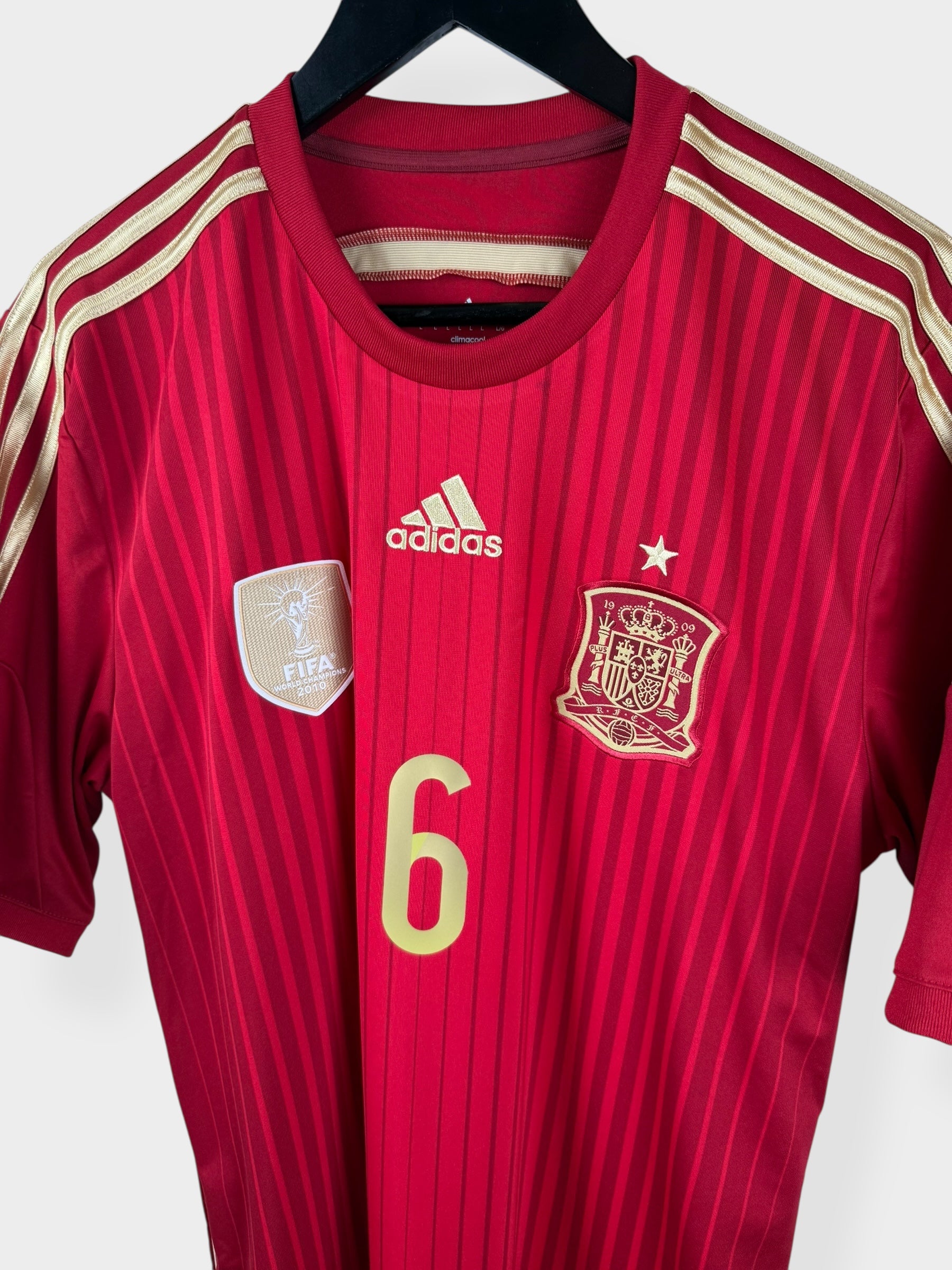 2014-15 SPANIEN HEIMTRIKOT INIESTA #6 L