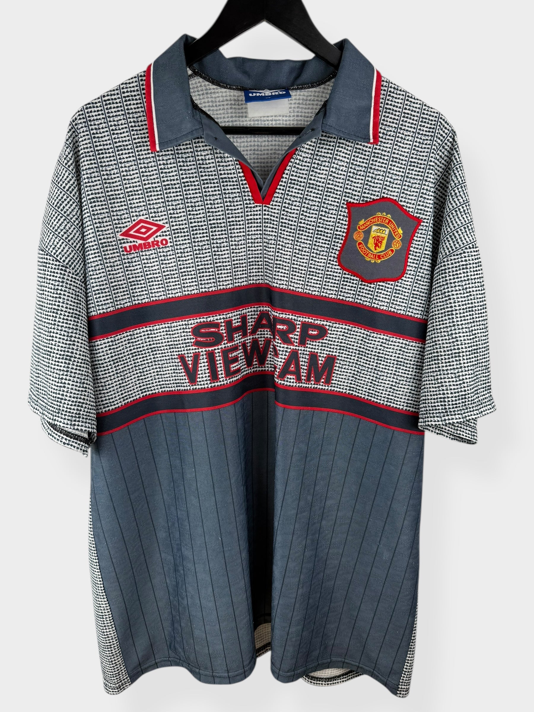 1995-96 MANCHESTER UNITED AWAY SHIRT CANTONA #7 XL