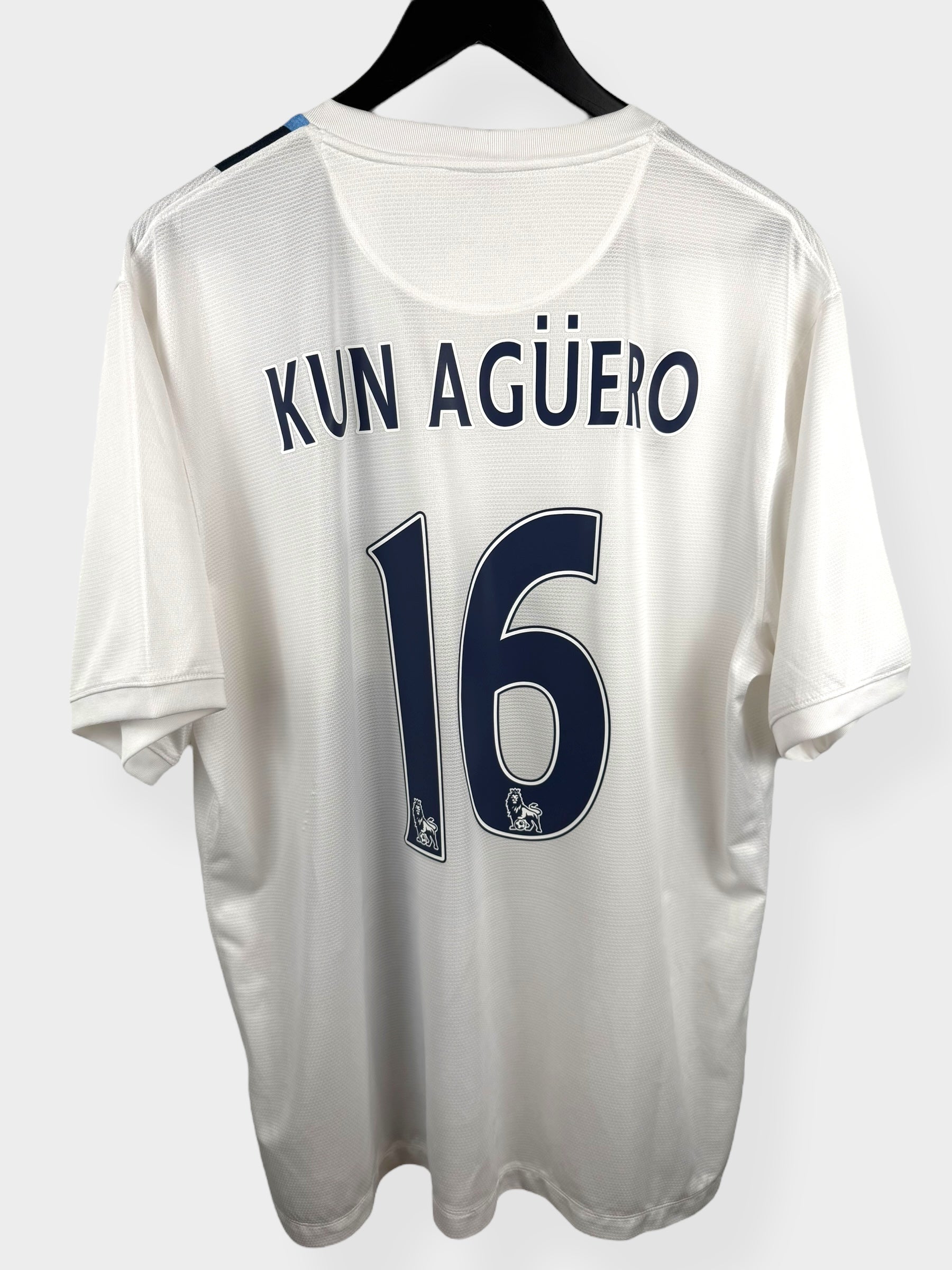 2013-14 MANCHESTER CITY THIRD SHIRT KUN AGUERO #16 XL
