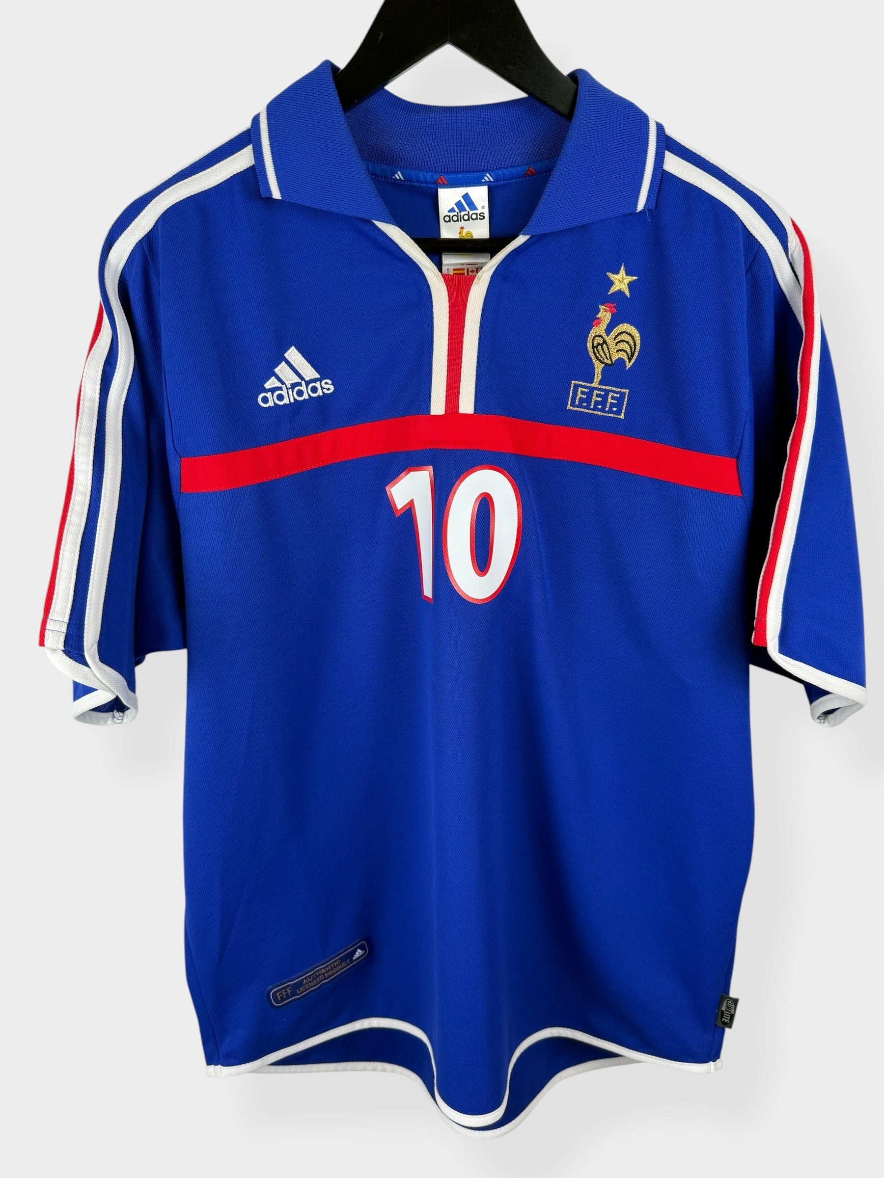 MAILLOT DOMICILE FRANCE 2000-02 ZIDANE #10 L