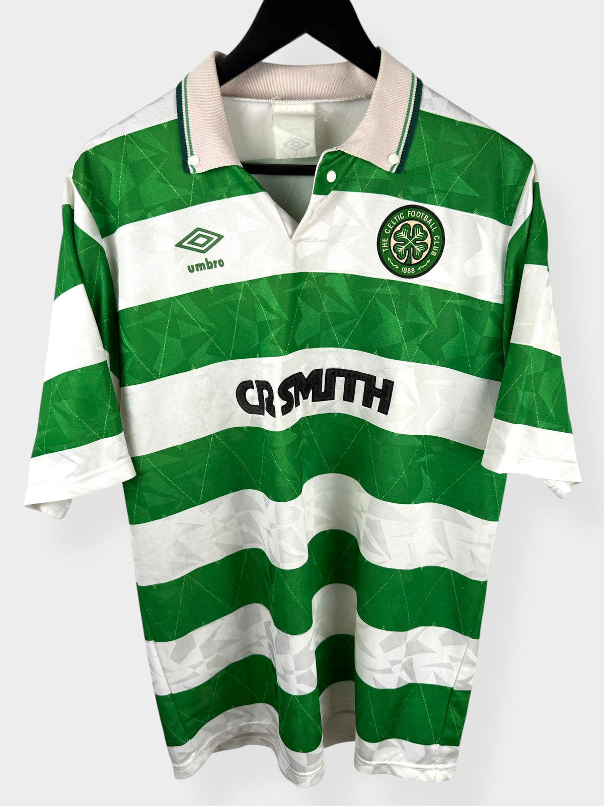 1989-91 CELTIC HOME SHIRT L
