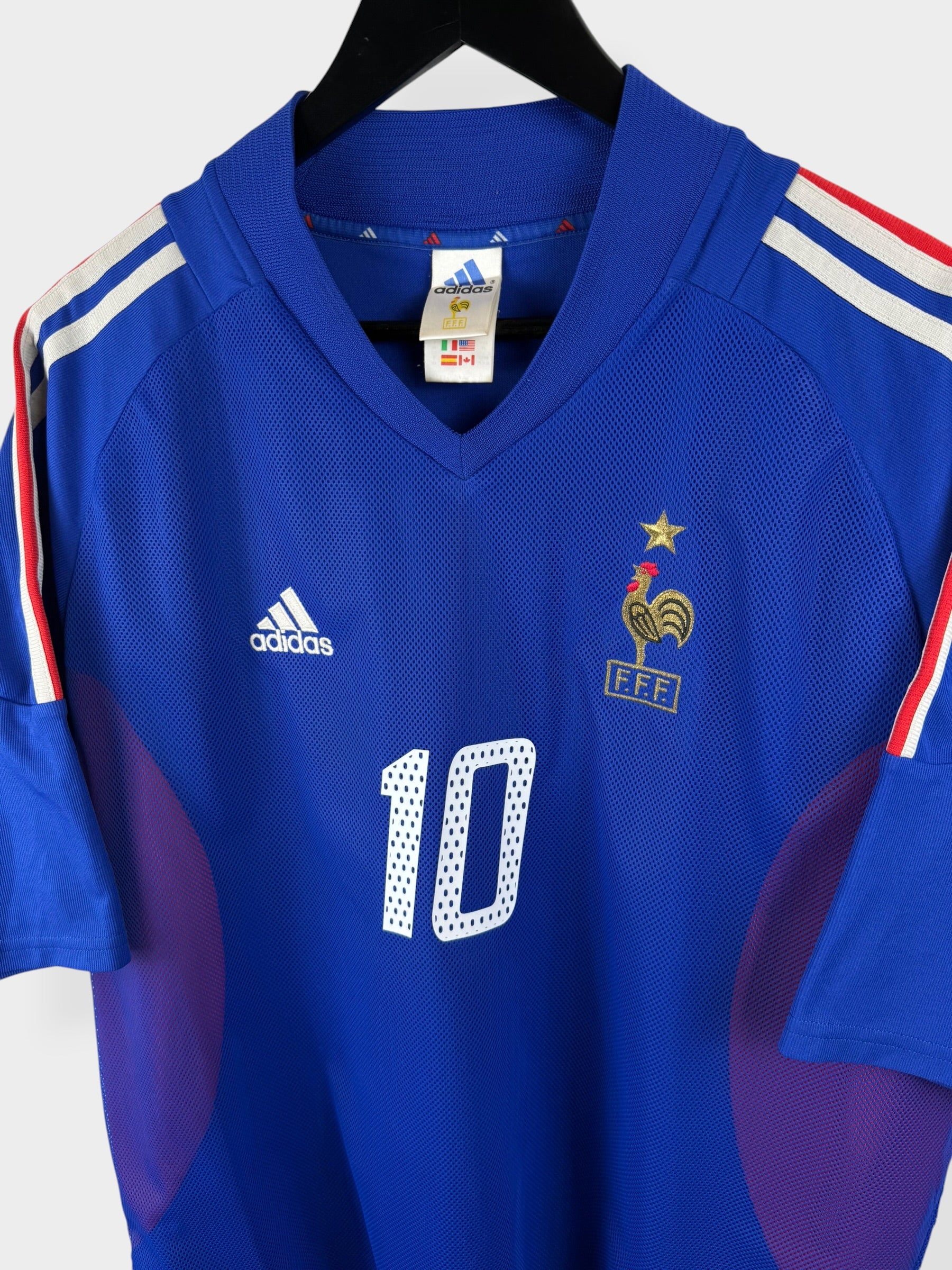 2002-04 FRANKRIJK THUISSHIRT ZIDANE #10 XL