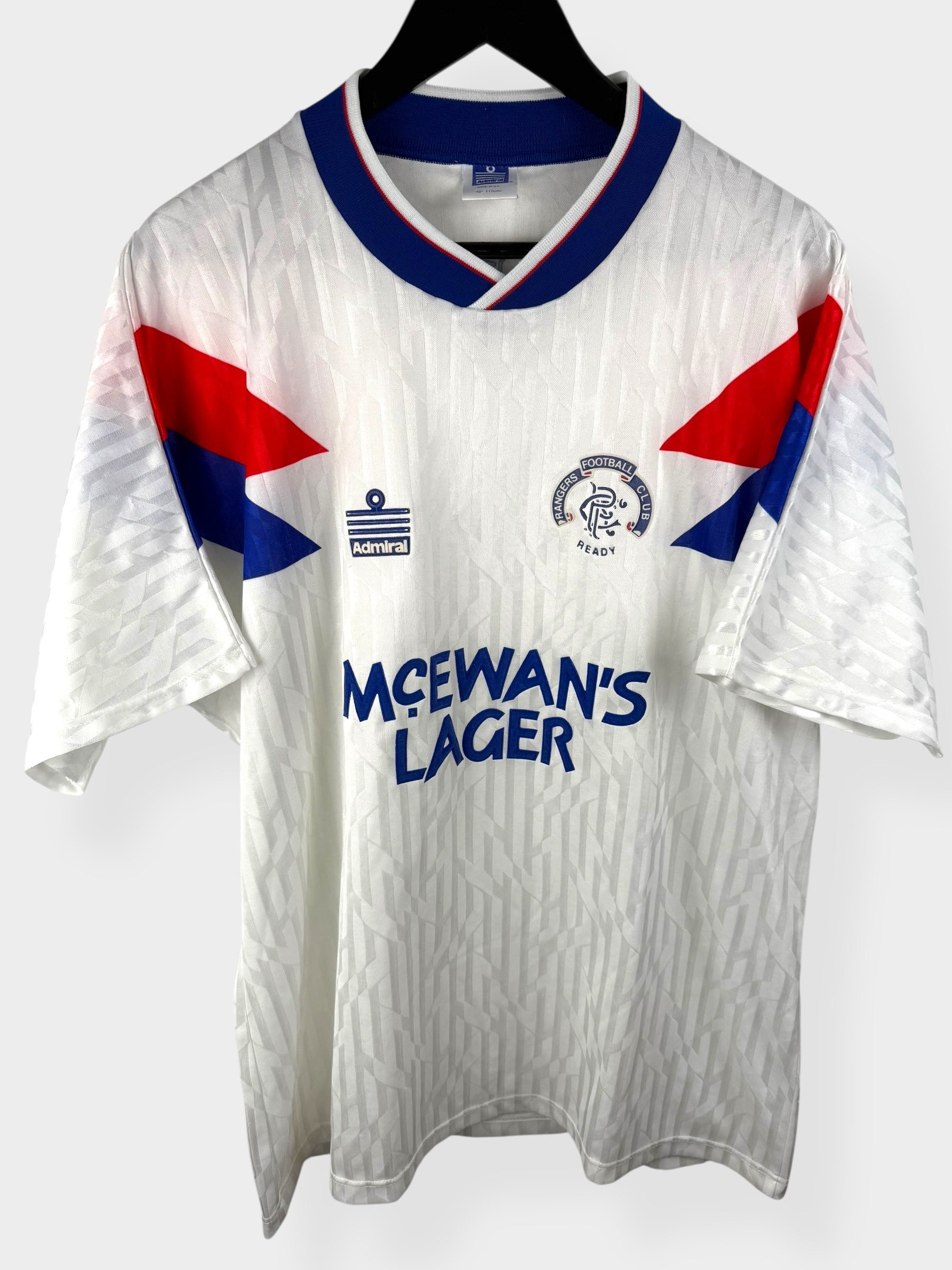 1990-92 RANGERS AWAY SHIRT XXL - Authentic Football Club