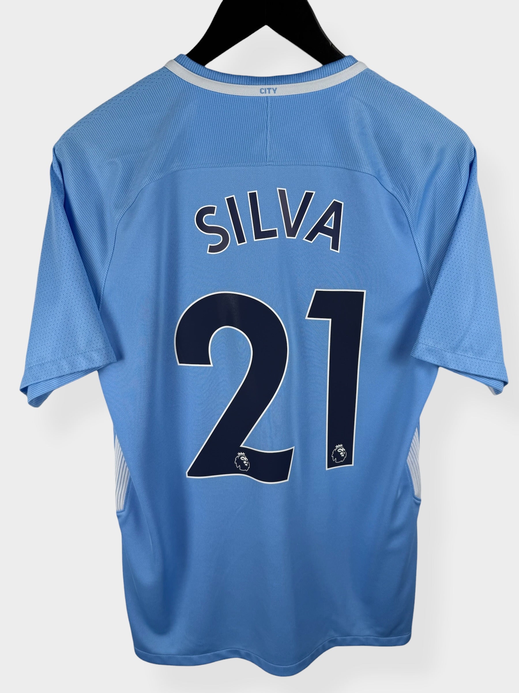 2017-18 MANCHESTER CITY HOME SHIRT SILVA #21 S