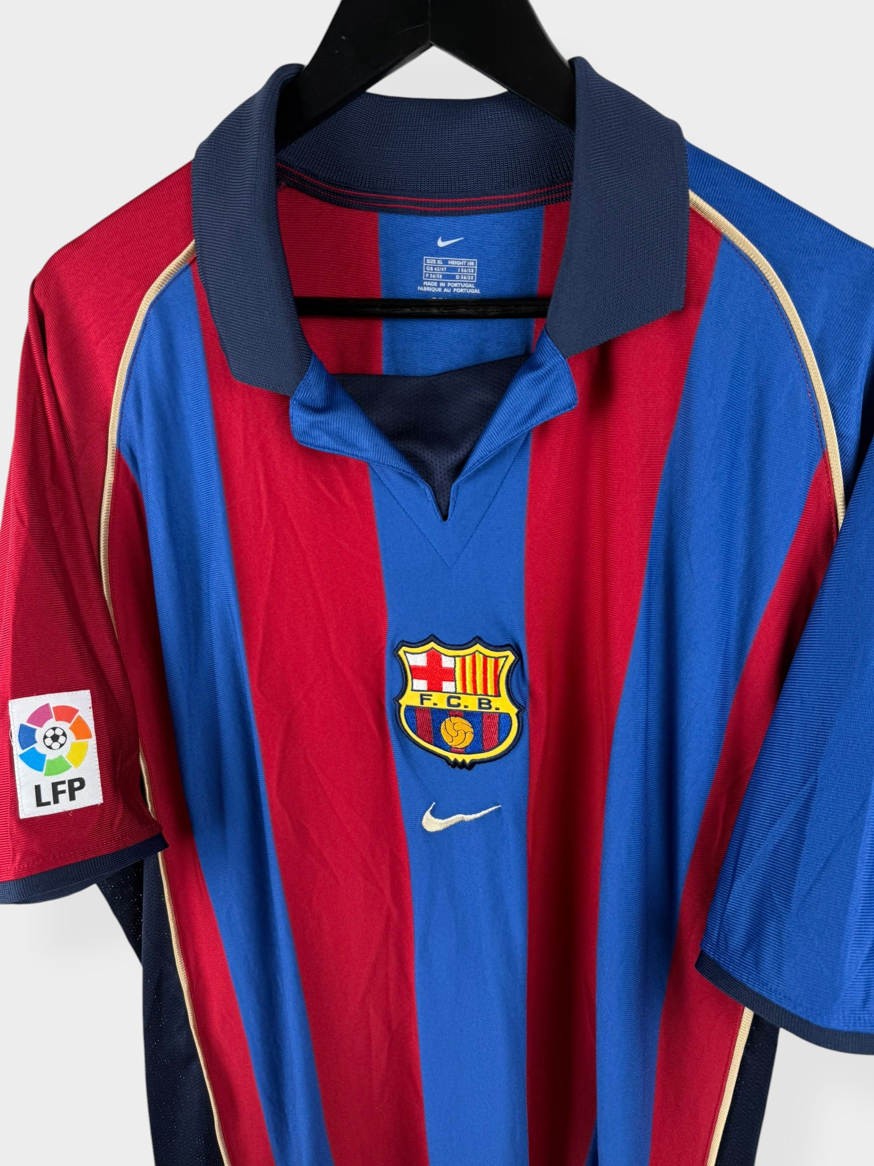MAILLOT DOMICILE BARCELONE 2001-02 RIVALDO #10 XL