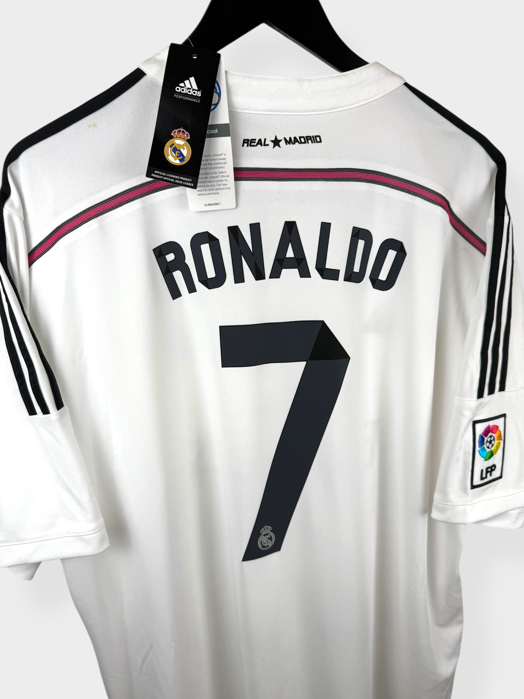 2014-15 REAL MADRID HOME SHIRT RONALDO #7 XXL - Authentic Football Club