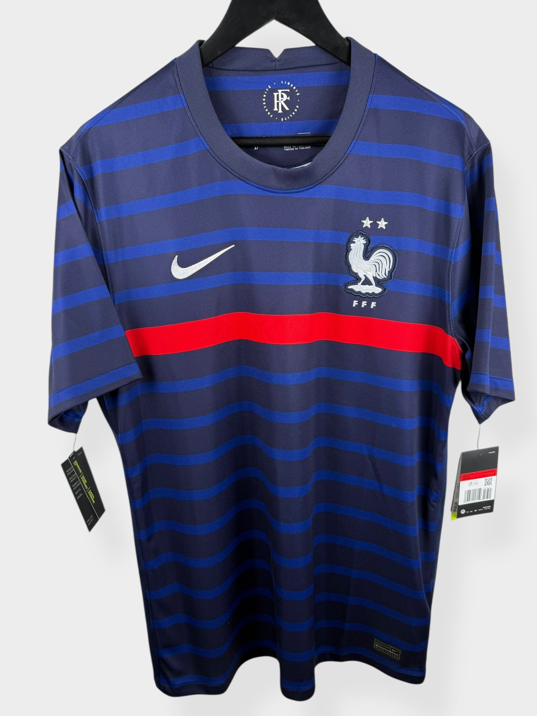 2020-21 FRANCE HOME SHIRT L - Authentic Football Club