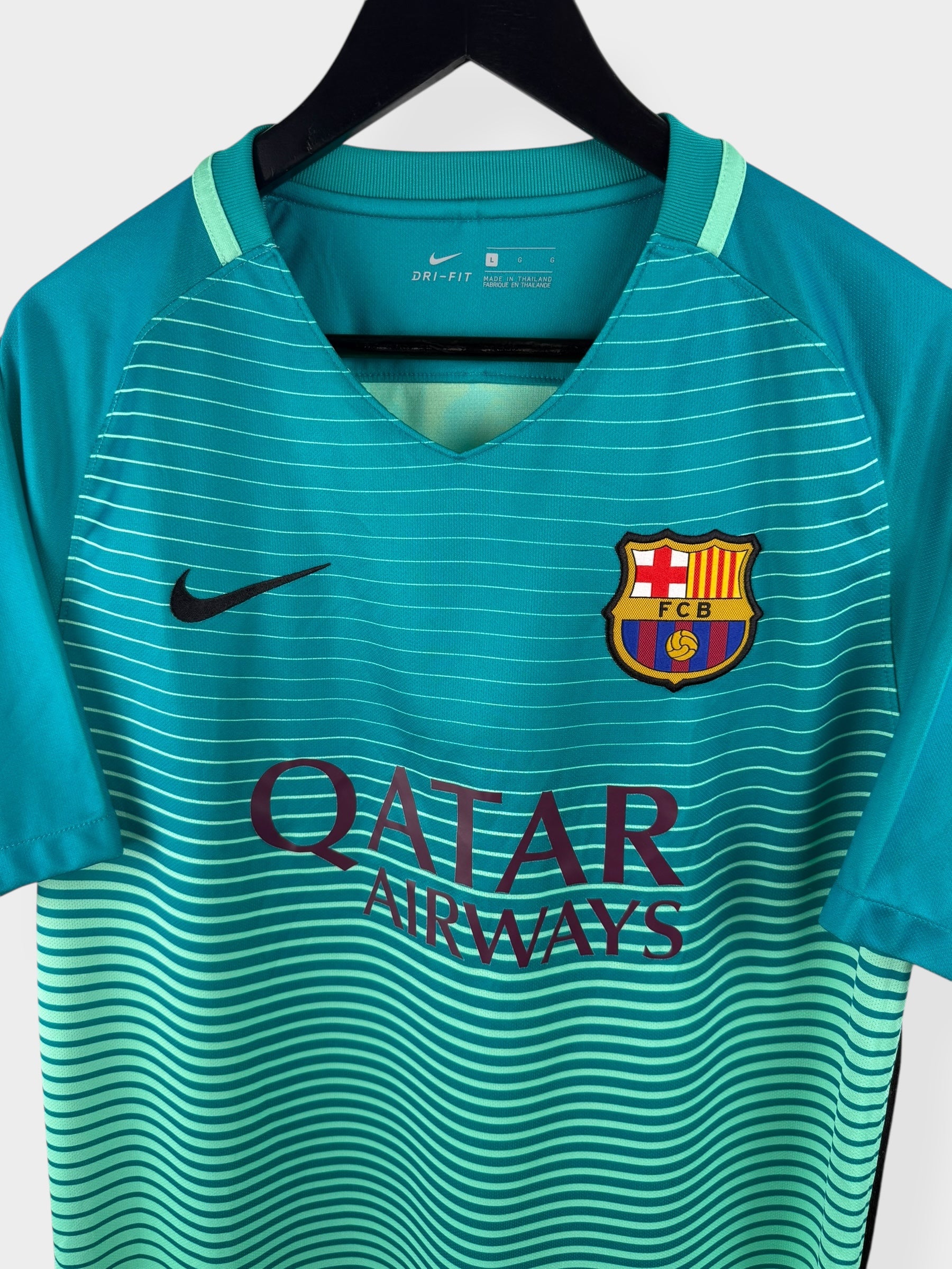 2016-17 BARCELONA THIRD SHIRT MESSI #10 L - Authentic Football Club