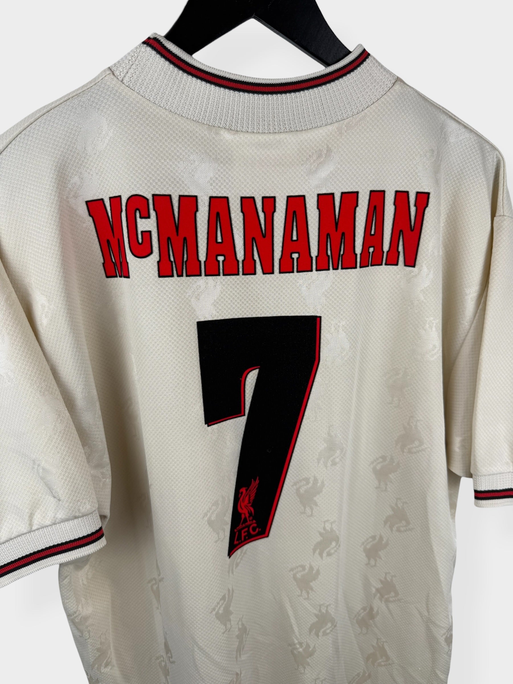 1996-97 LIVERPOOL UITSHiRT MC MANAMAN #7 M