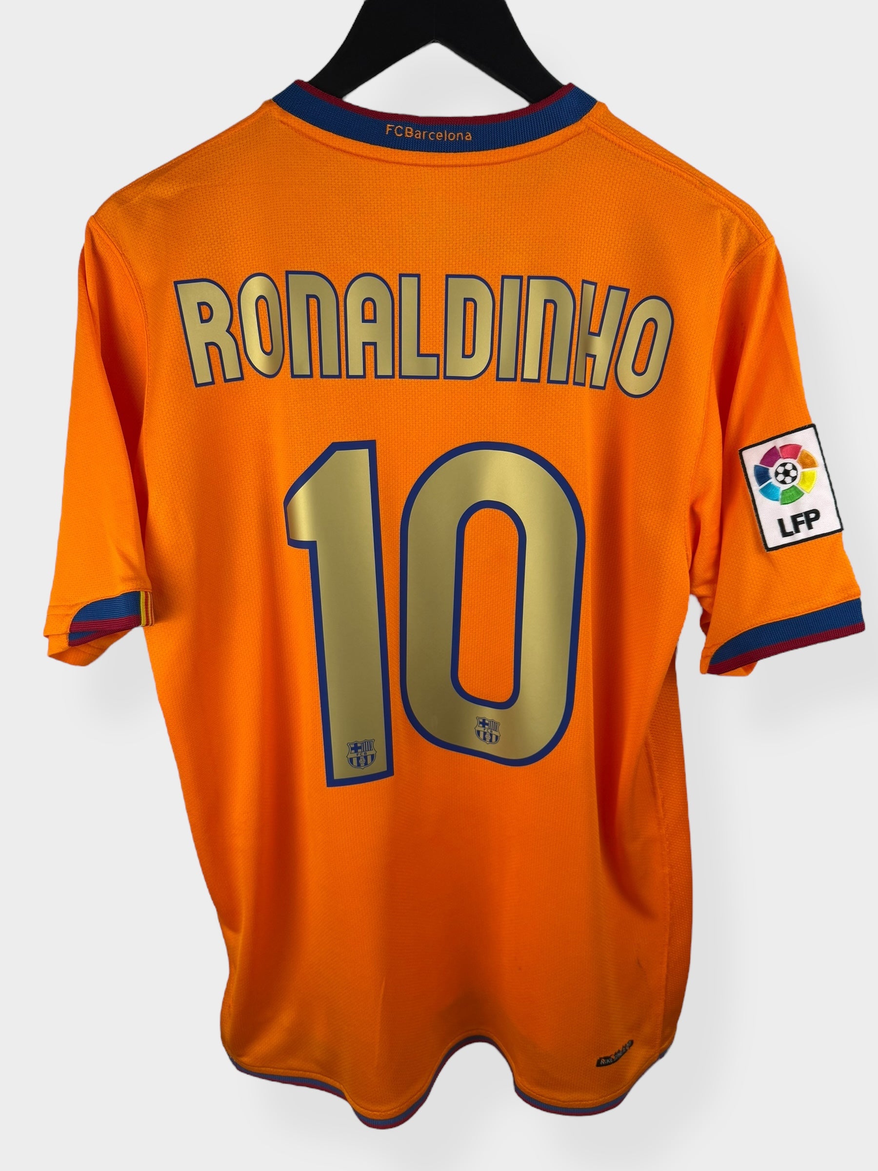 2006-08 BARCELONA AWAY SHIRT RONALDINHO #10 M - Authentic Football Club