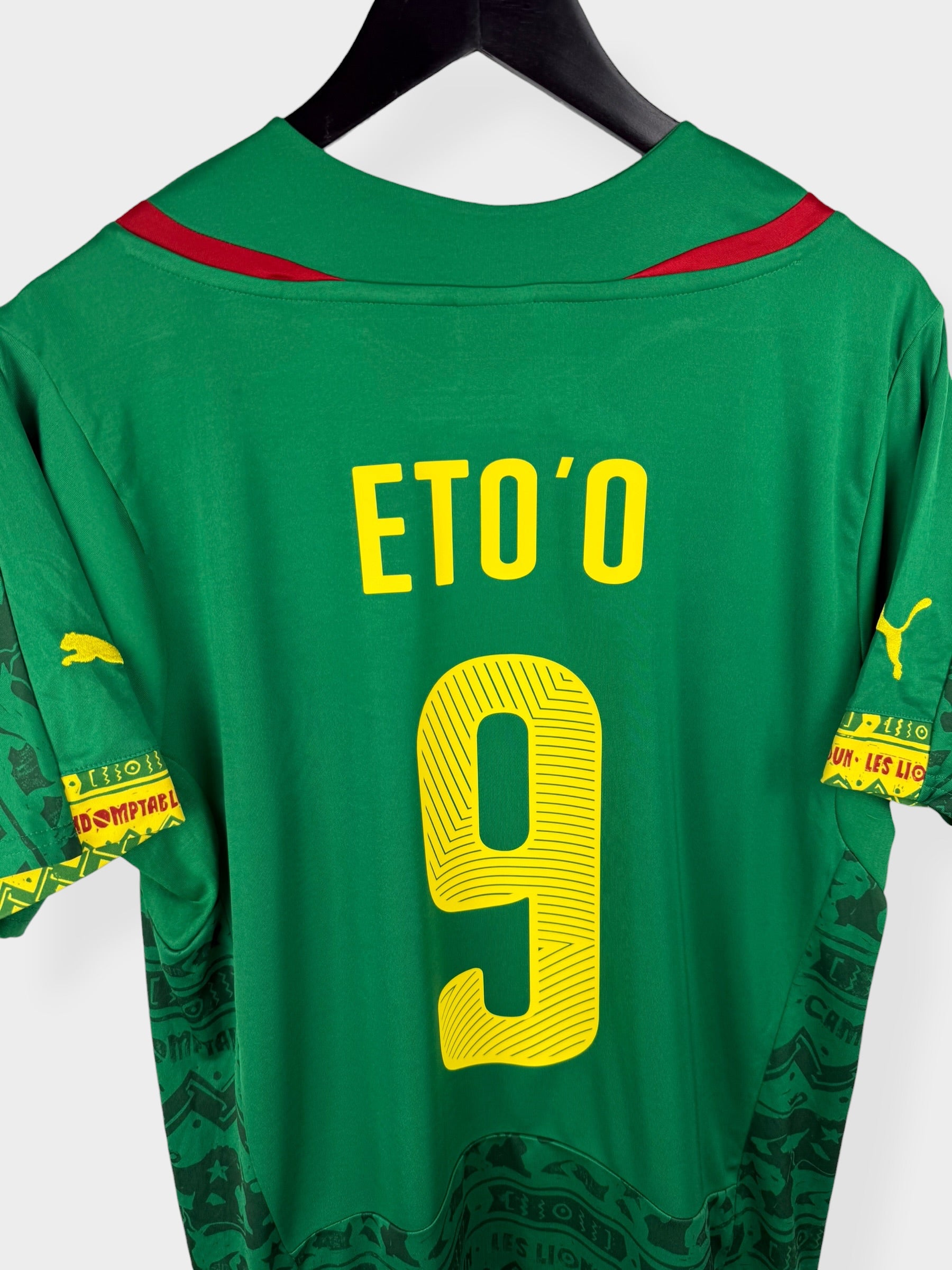 2014-16 CAMEROON HOME SHIRT ETO'O #9 M