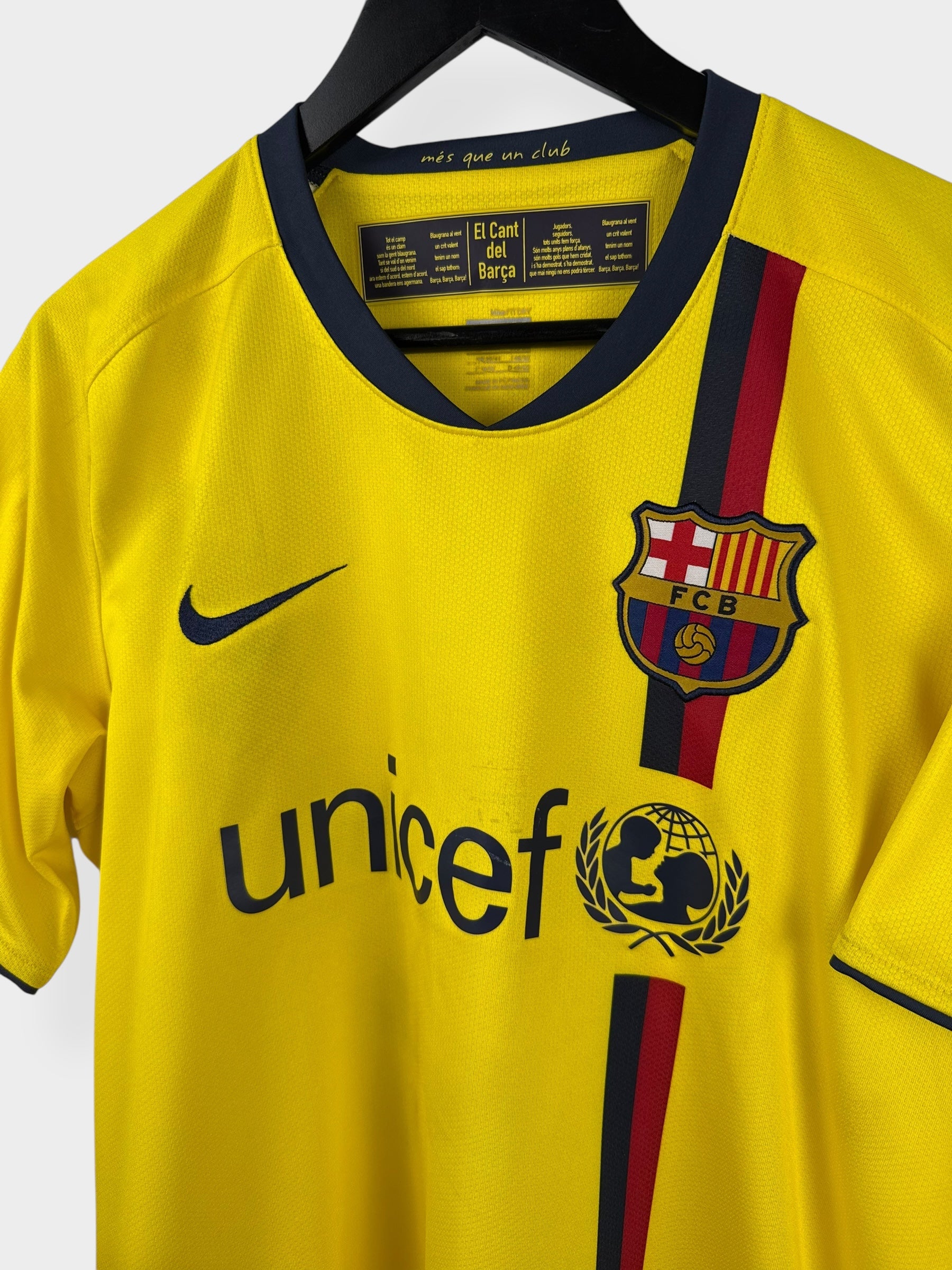 2008-10 BARCELONA AWAY SHIRT MESSI #10 M - Authentic Football Club
