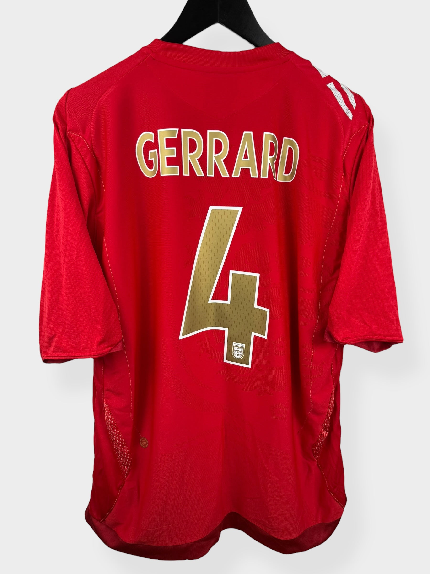 2006-08 ENGLAND AWAY SHIRT GERRARD #4 XL