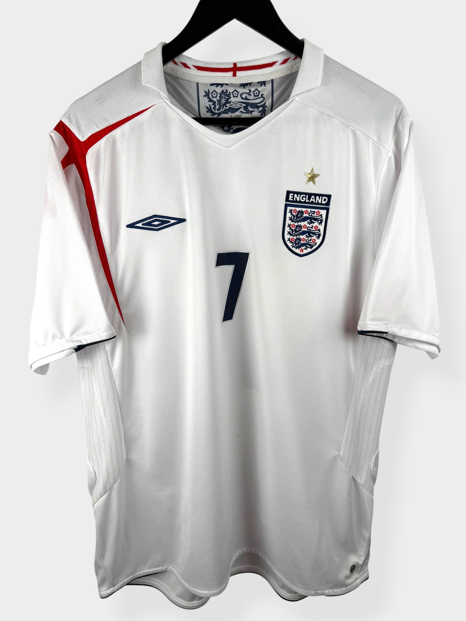 2005-07 ENGLAND HOME SHIRT BECKHAM #7 XL