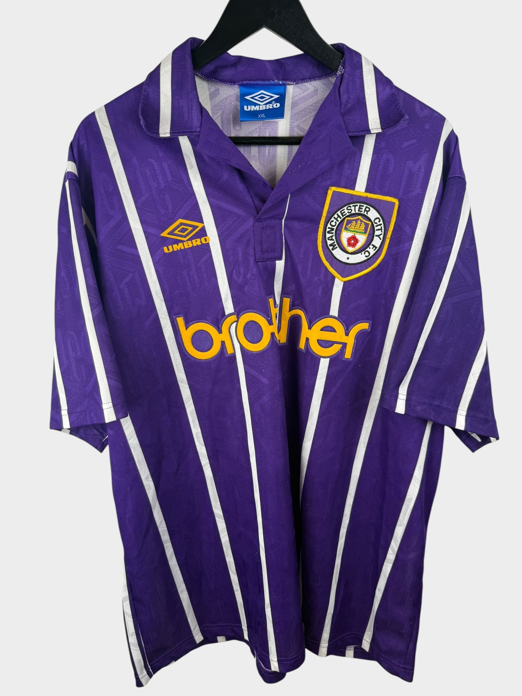 1992-94 MANCHESTER CITY AUSWÄRTSTRIKOT XXL