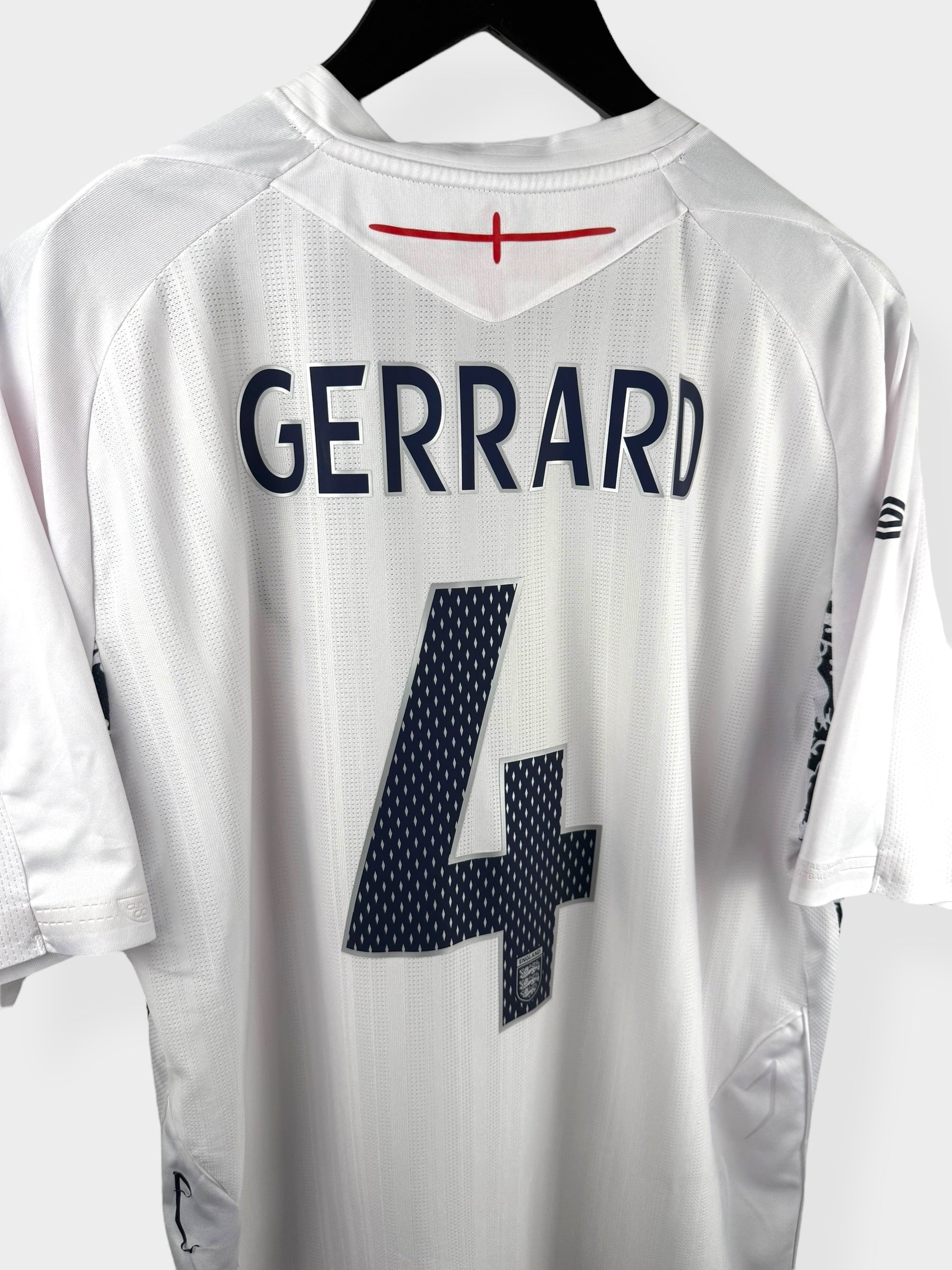 2007-09 ENGLAND HOME SHIRT GERRARD #4 XL