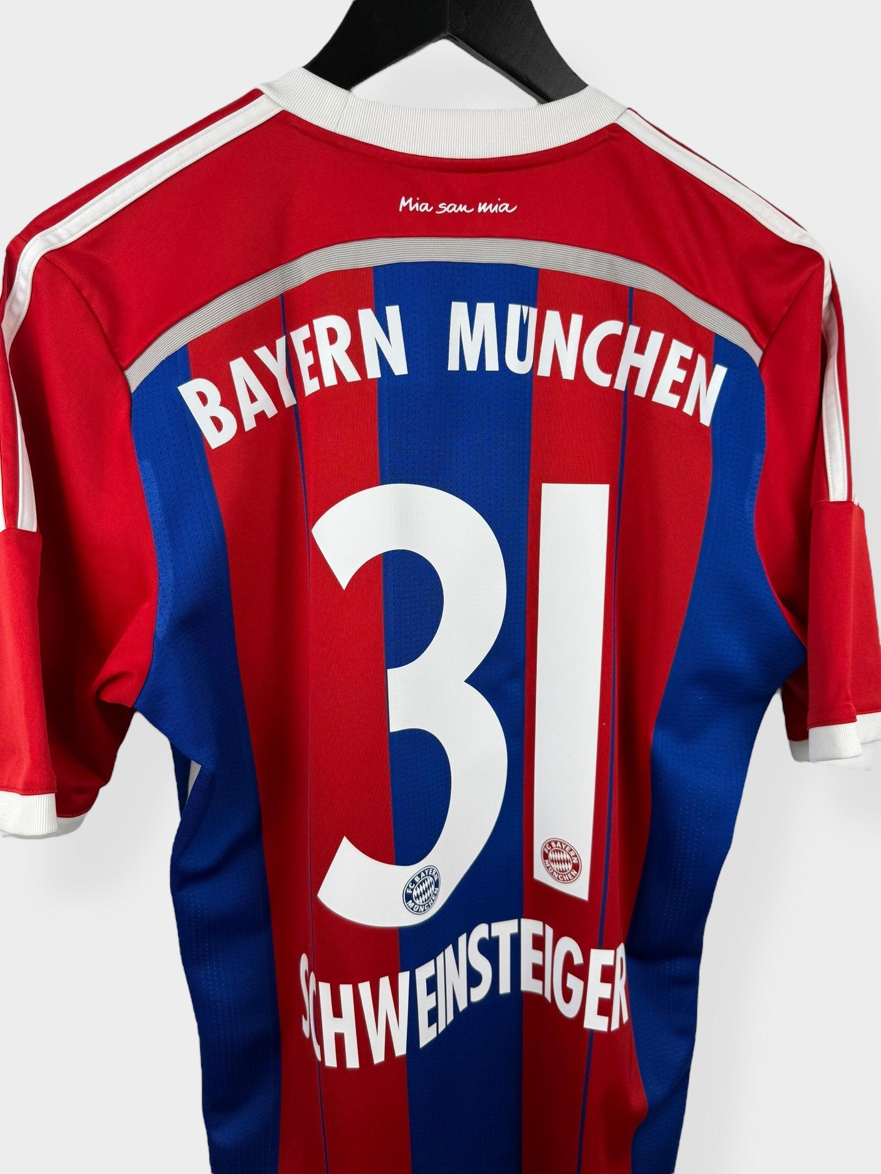 2014-15 BAYERN MUNICH HOME SHIRT SCHWEINSTEIGER #31 M