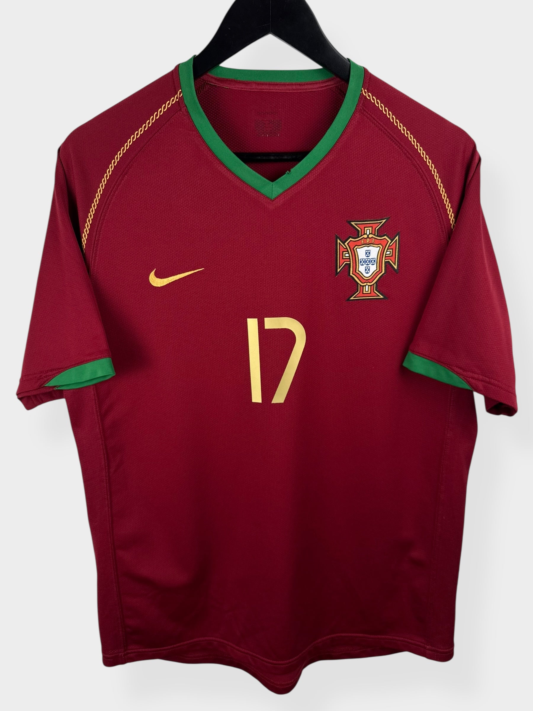 2006-08 PORTUGAL HOME SHIRT RONALDO #17 M - Authentic Football Club