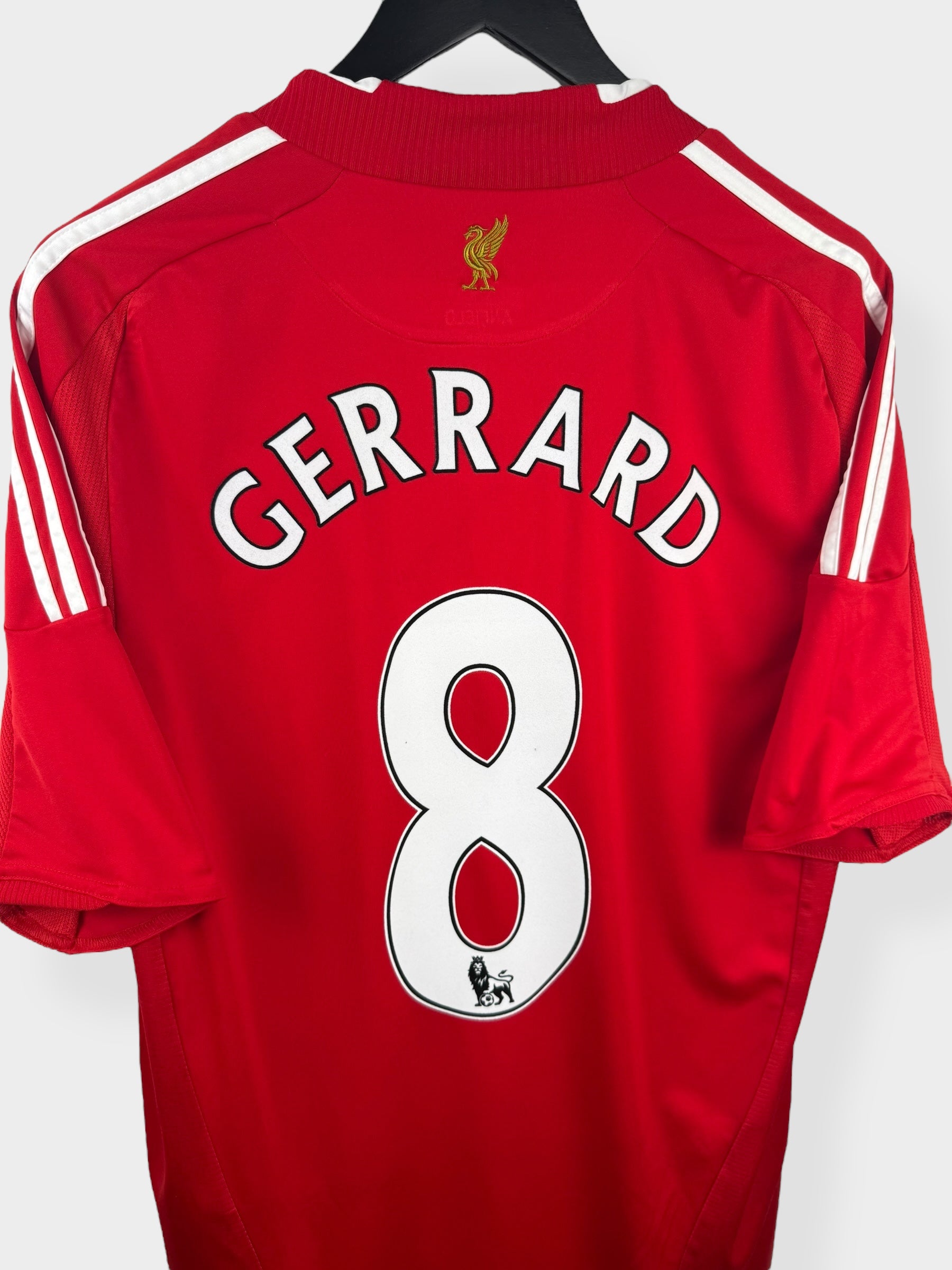 2008-10 LIVERPOOL HOME SHIRT GERRARD #8 L
