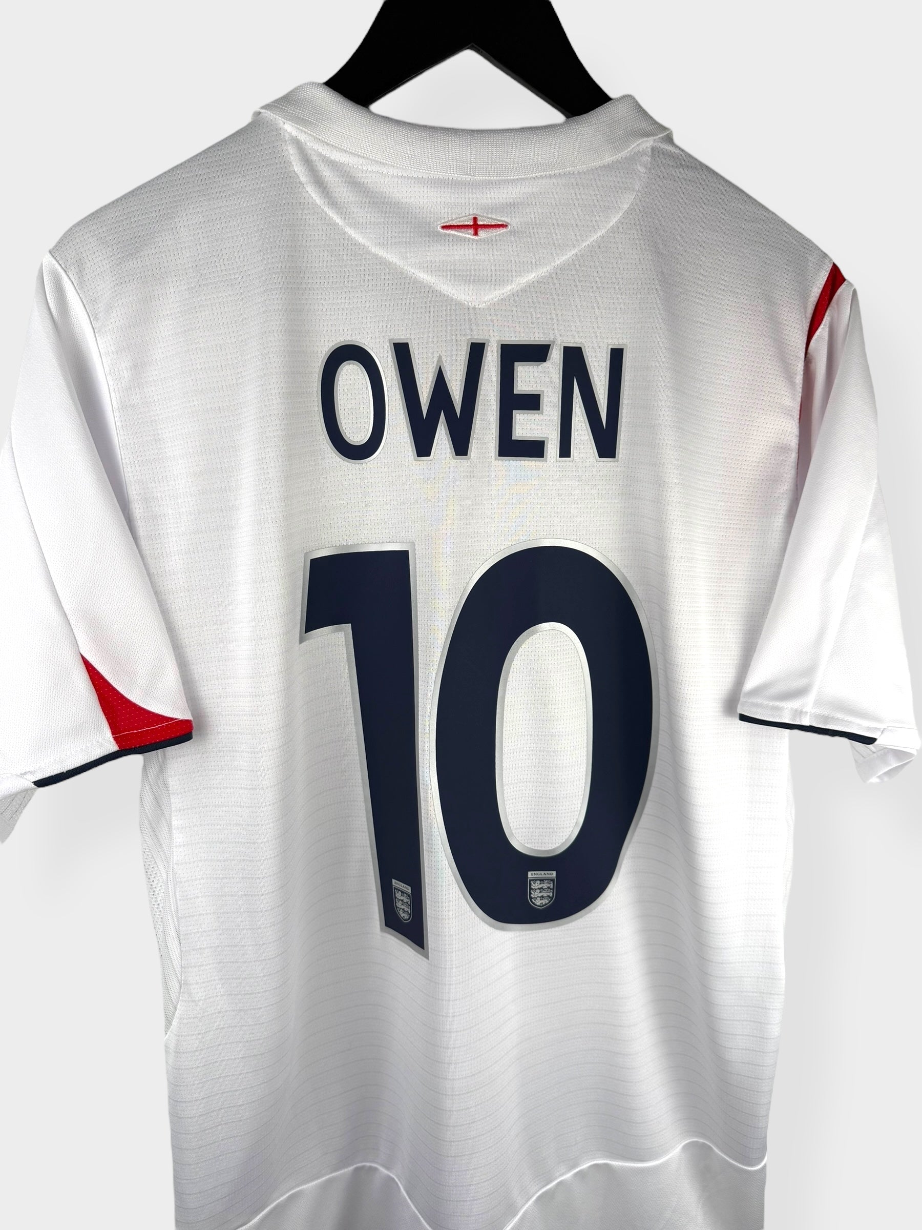 2005-07 ENGLAND HOME SHIRT OWEN #10 L