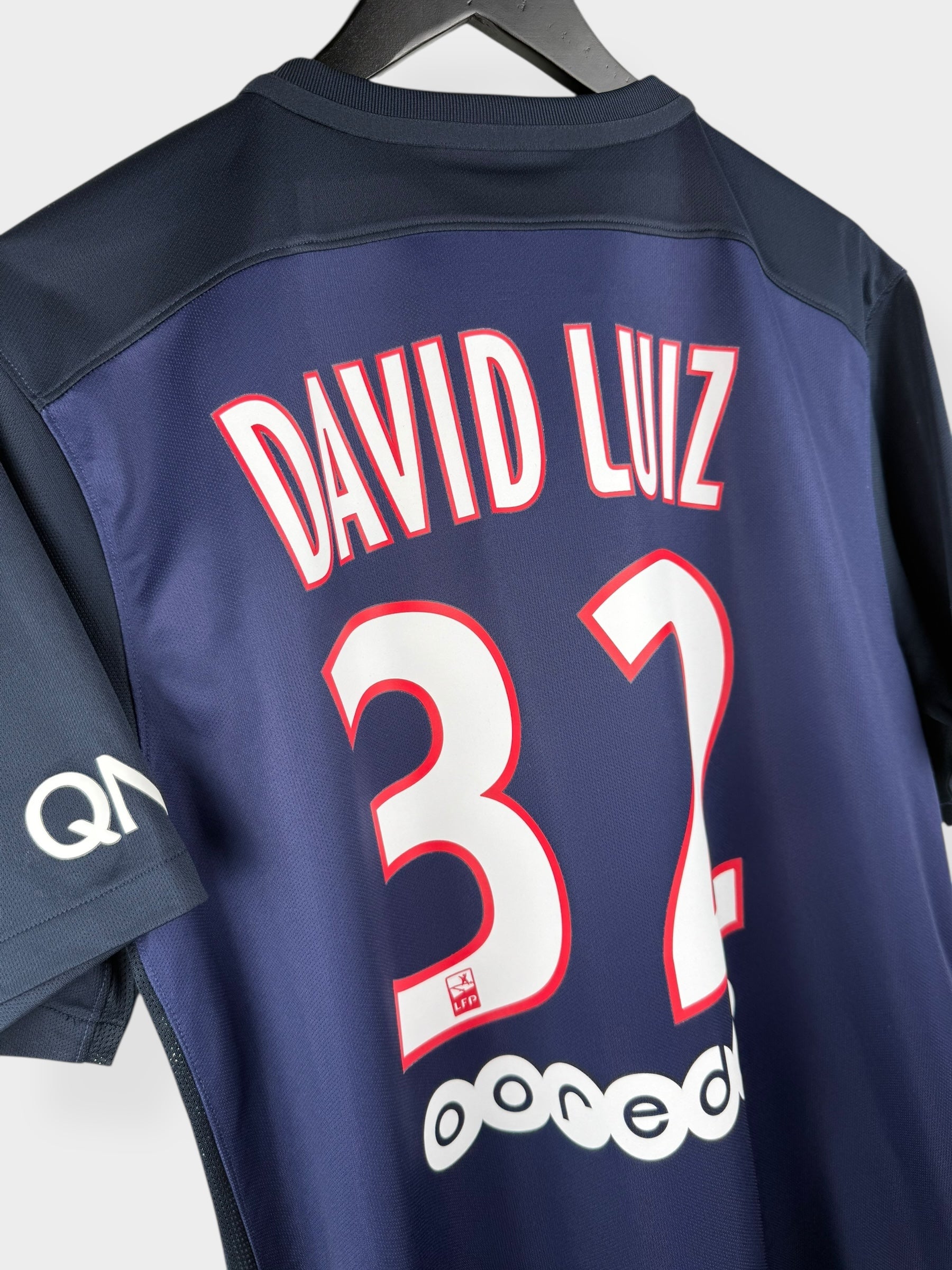 2015-16 PARIS SAINT-GERMAIN HOME SHIRT DAVID LUIZ #32 L