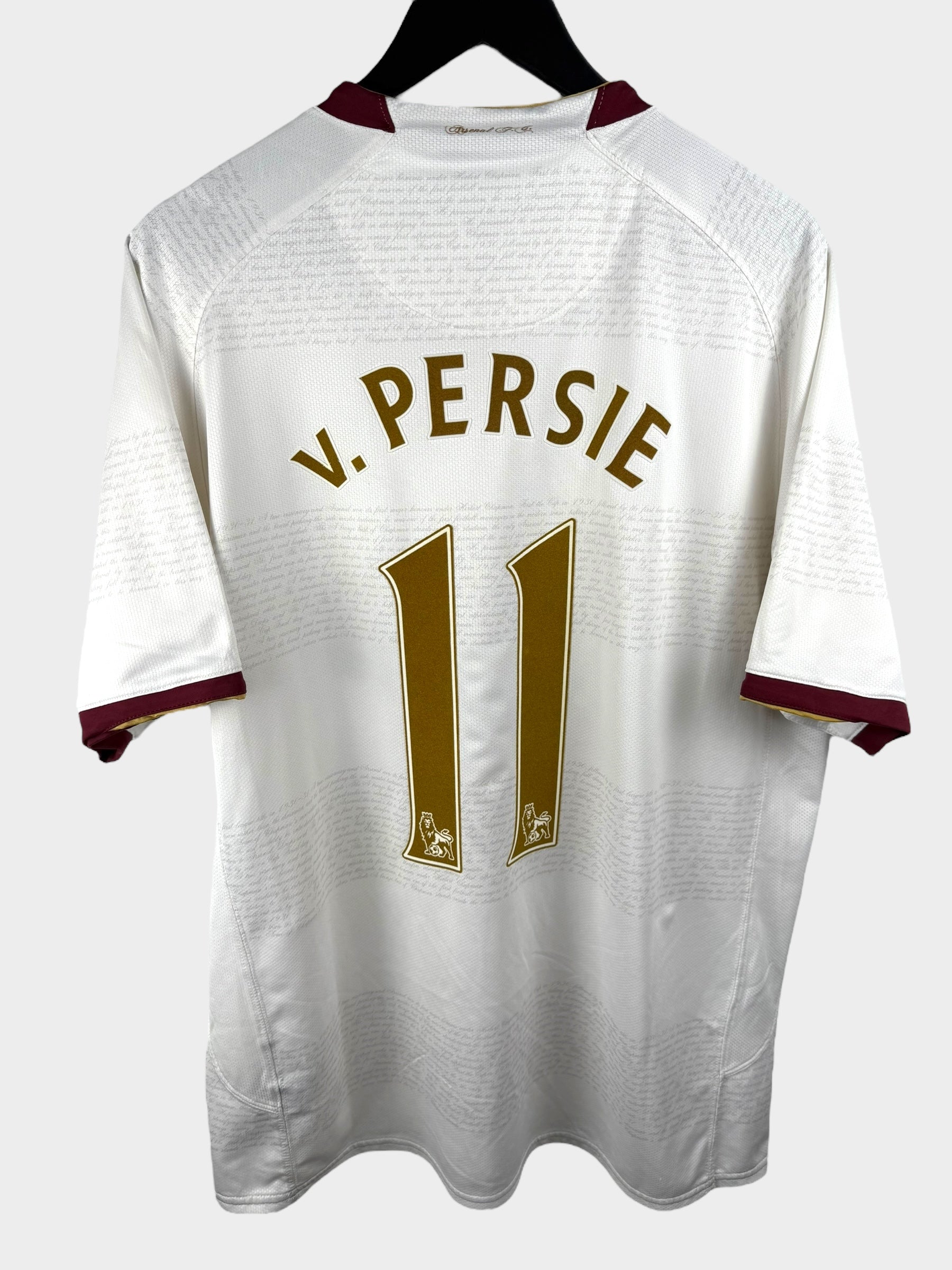 2007-08 ARSENAL AWAY SHIRT V. PERSIE #11 XL - Authentic Football Club