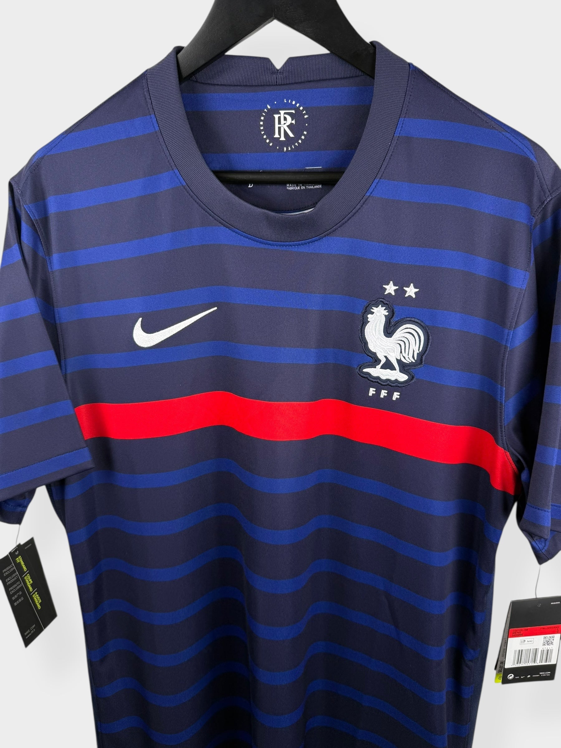 2020-21 FRANCE HOME SHIRT L - Authentic Football Club
