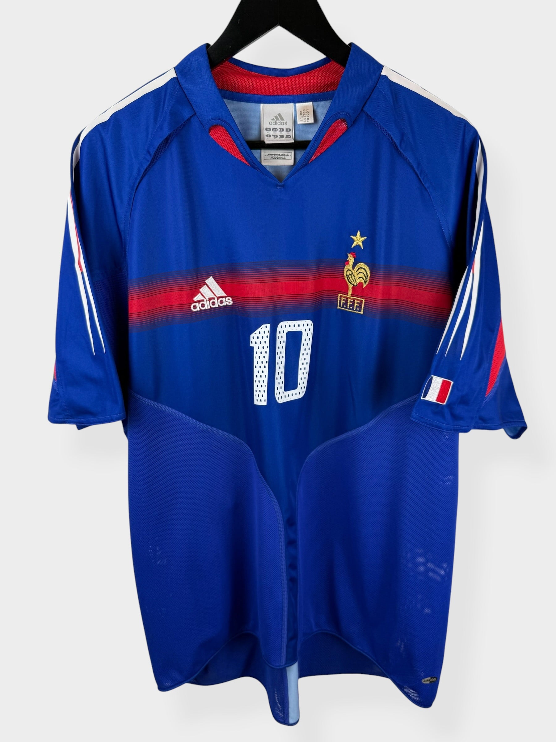 2004-05 FRANCE HOME SHIRT ZIDANE #10 XL