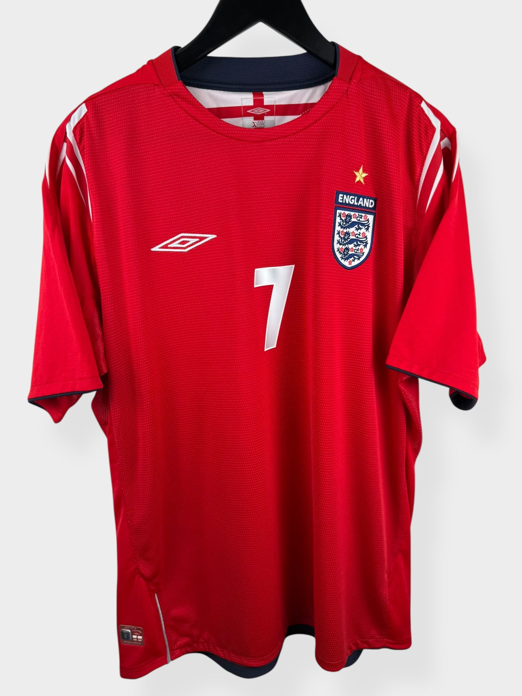 2004-06 ENGELAND UITSHIRT BECKHAM #7 XL