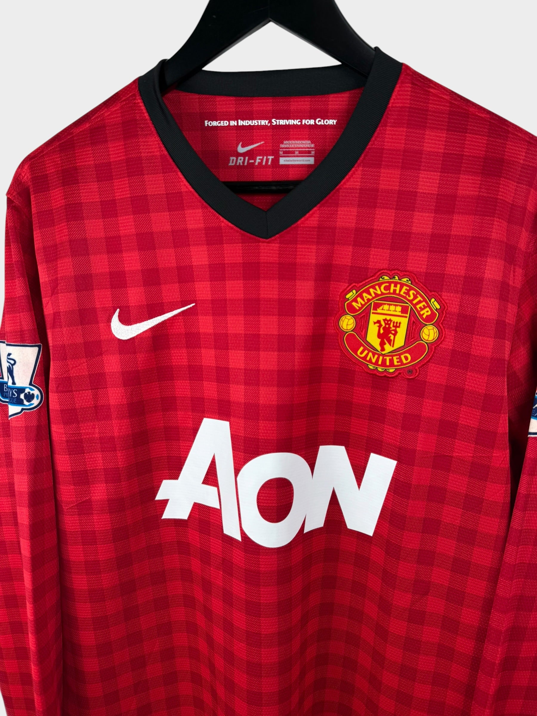 2012-13 MANCHESTER UNITED HOME SHIRT LS ROONEY #10 M