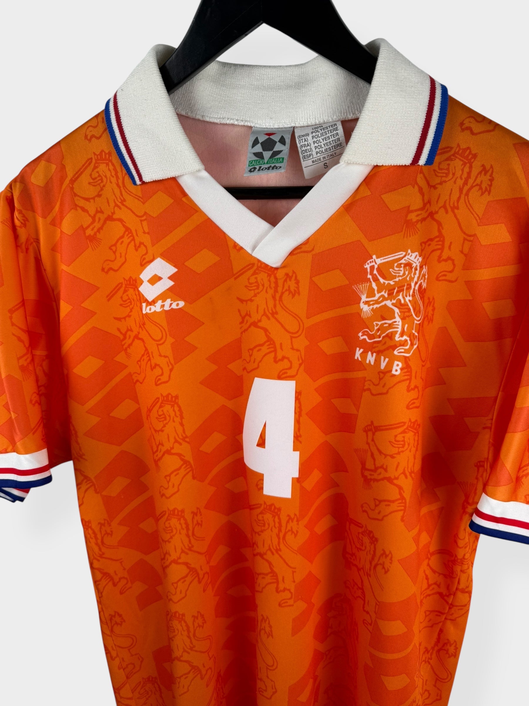 1994-95 NETHERLANDS HOME SHIRT KOEMAN #4 S - Authentic Football Club