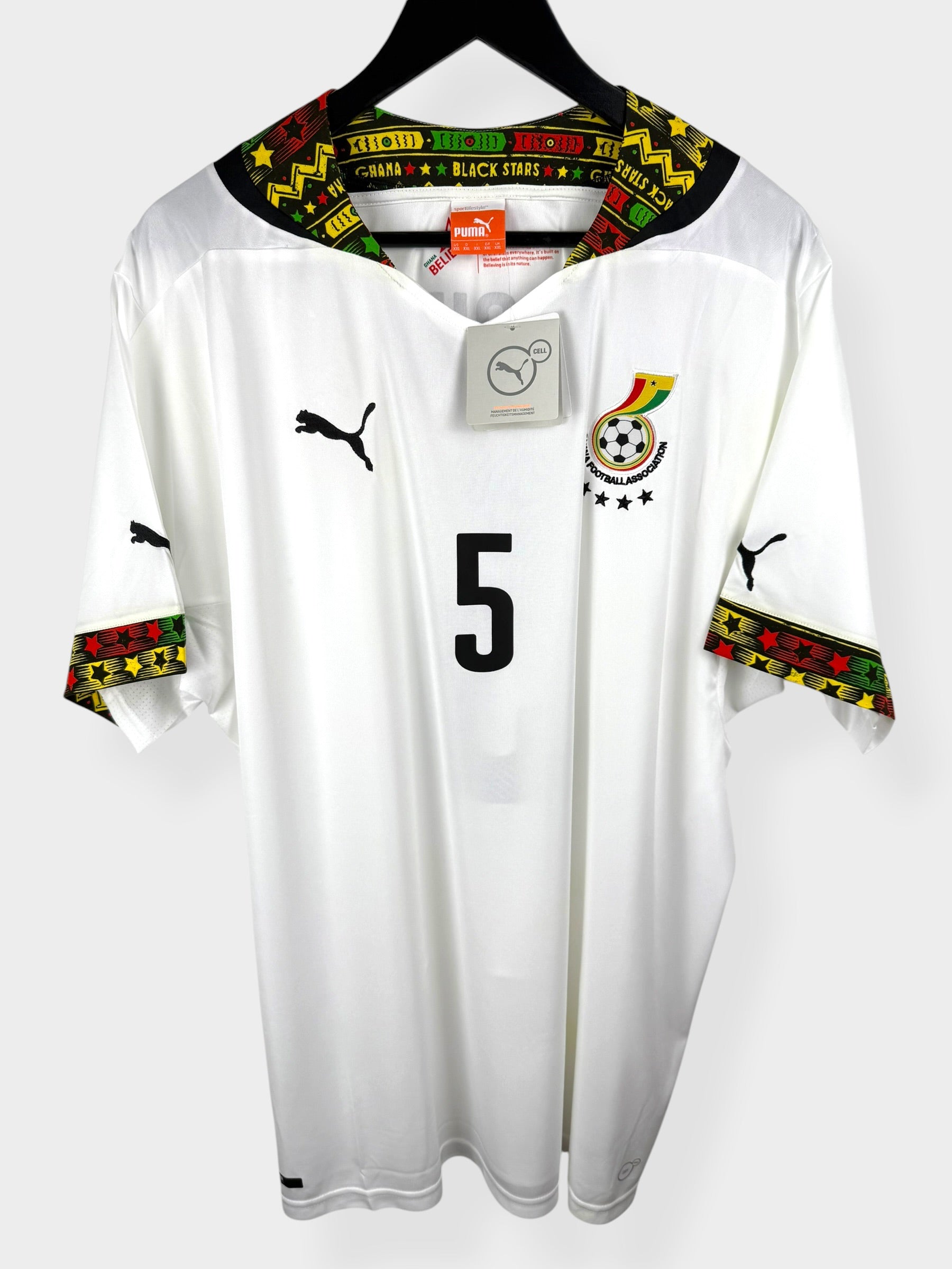 2014-15 GHANA THUISSHIRT ESSIEN #5 XXL
