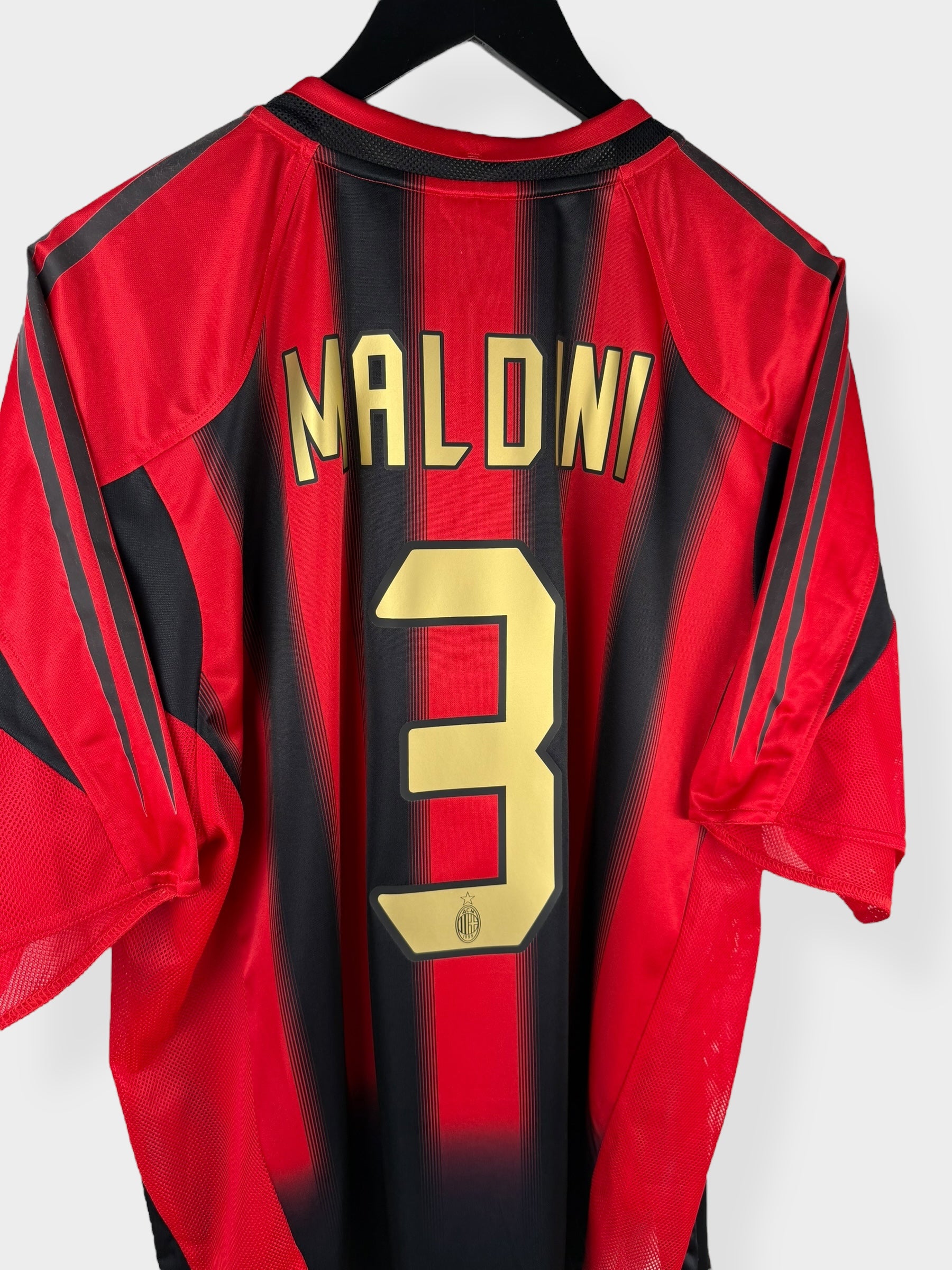 2004-05 AC MILAN HOME SHIRT MALDINI #3 XL