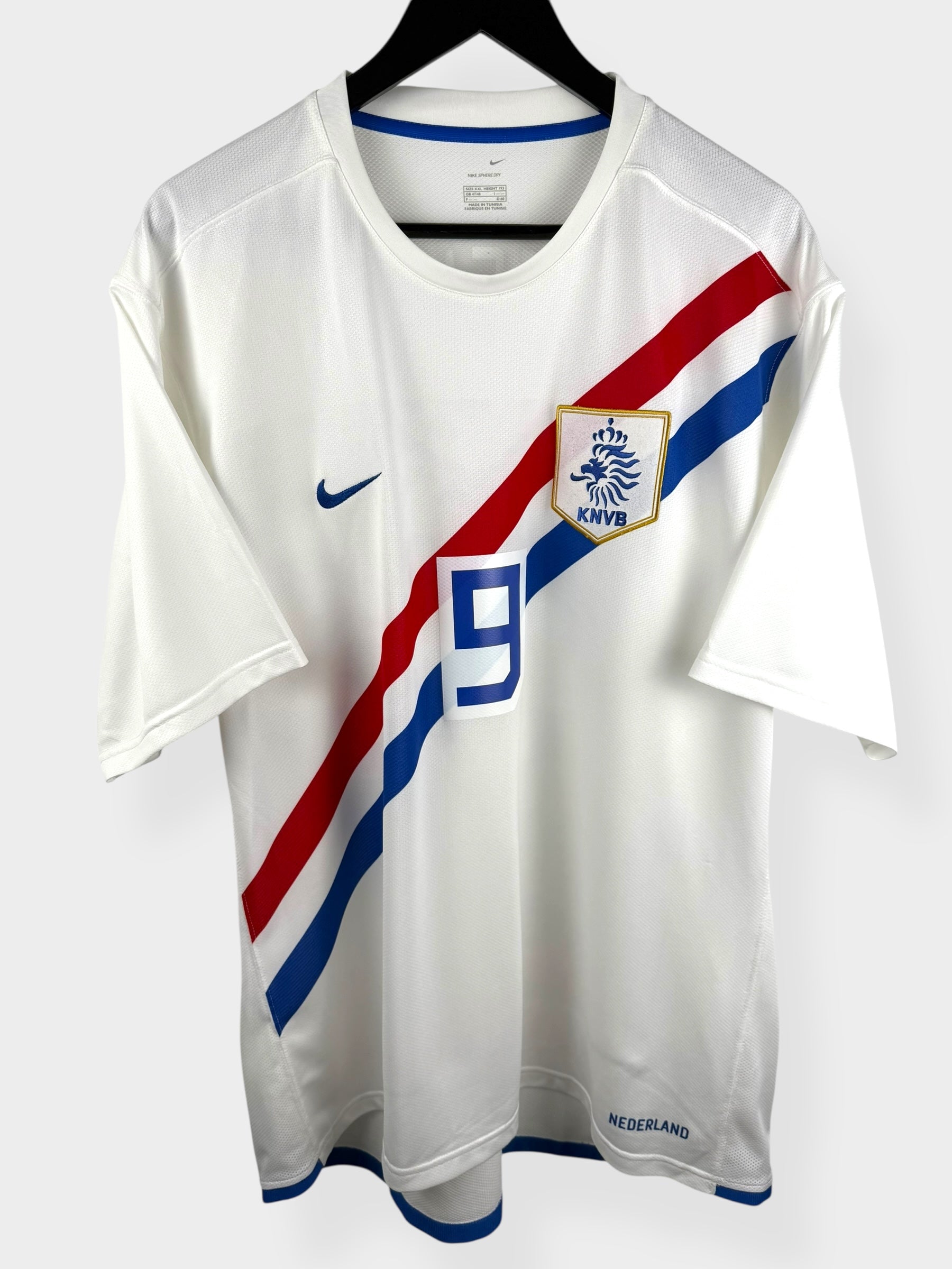 2006-08 NETHERLANDS AWAY SHIRT V.NISTELROOY #9 XXL - Authentic Football Club