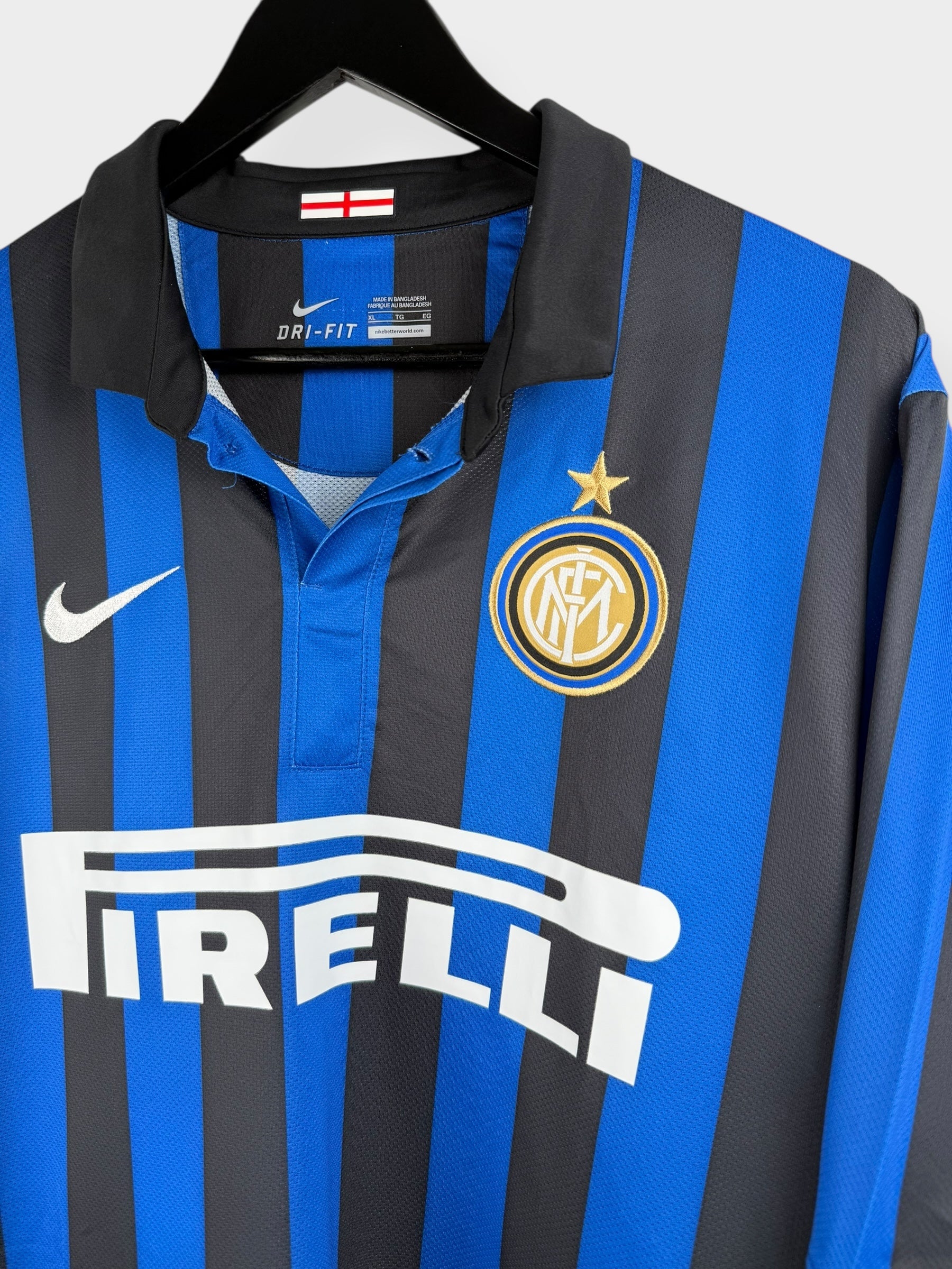 2011-12 INTER MILAN HOME SHIRT MILITO #22 XL