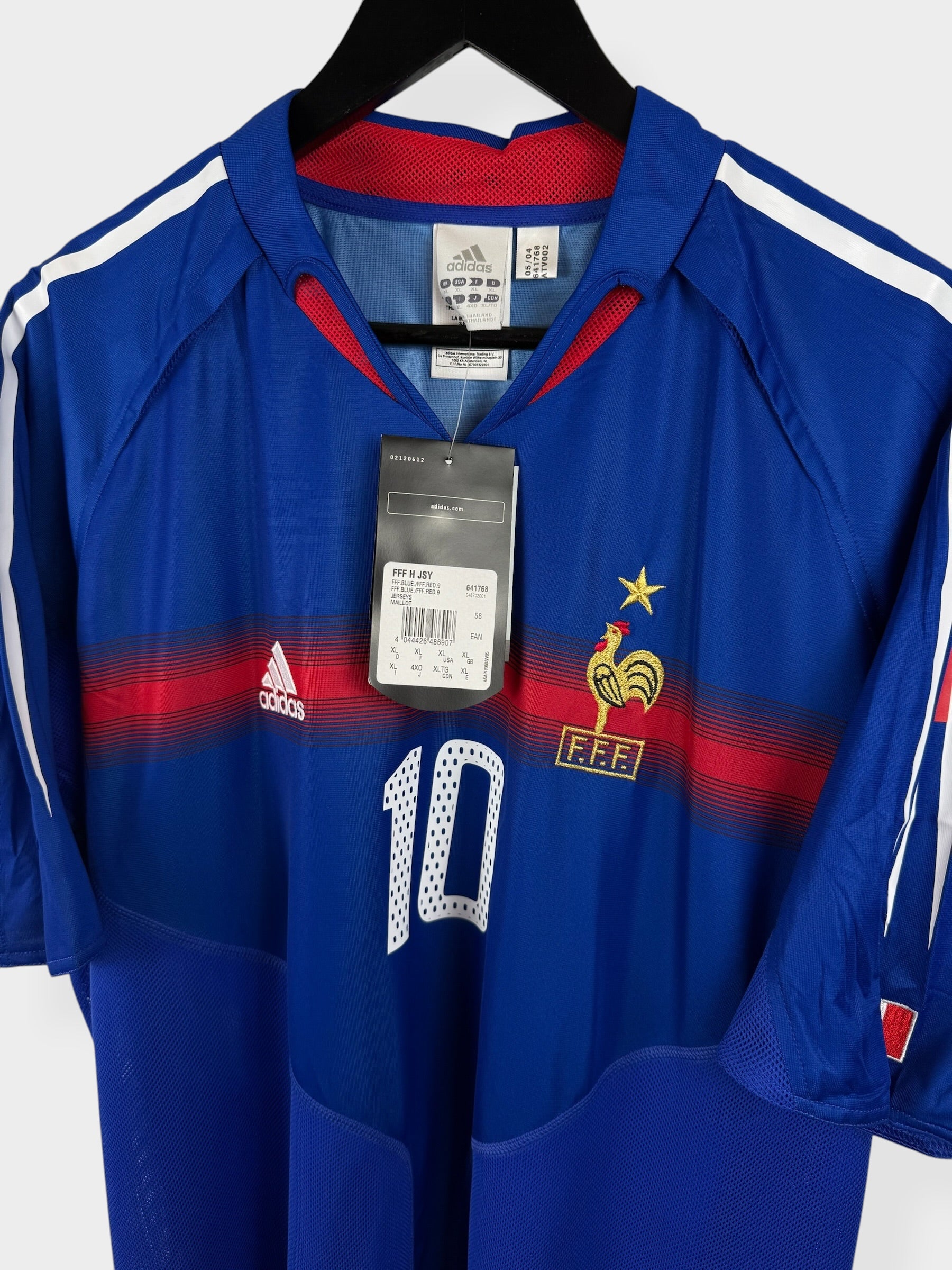 MAILLOT DOMICILE FRANCE 2004-06 ZIDANE #10 XL
