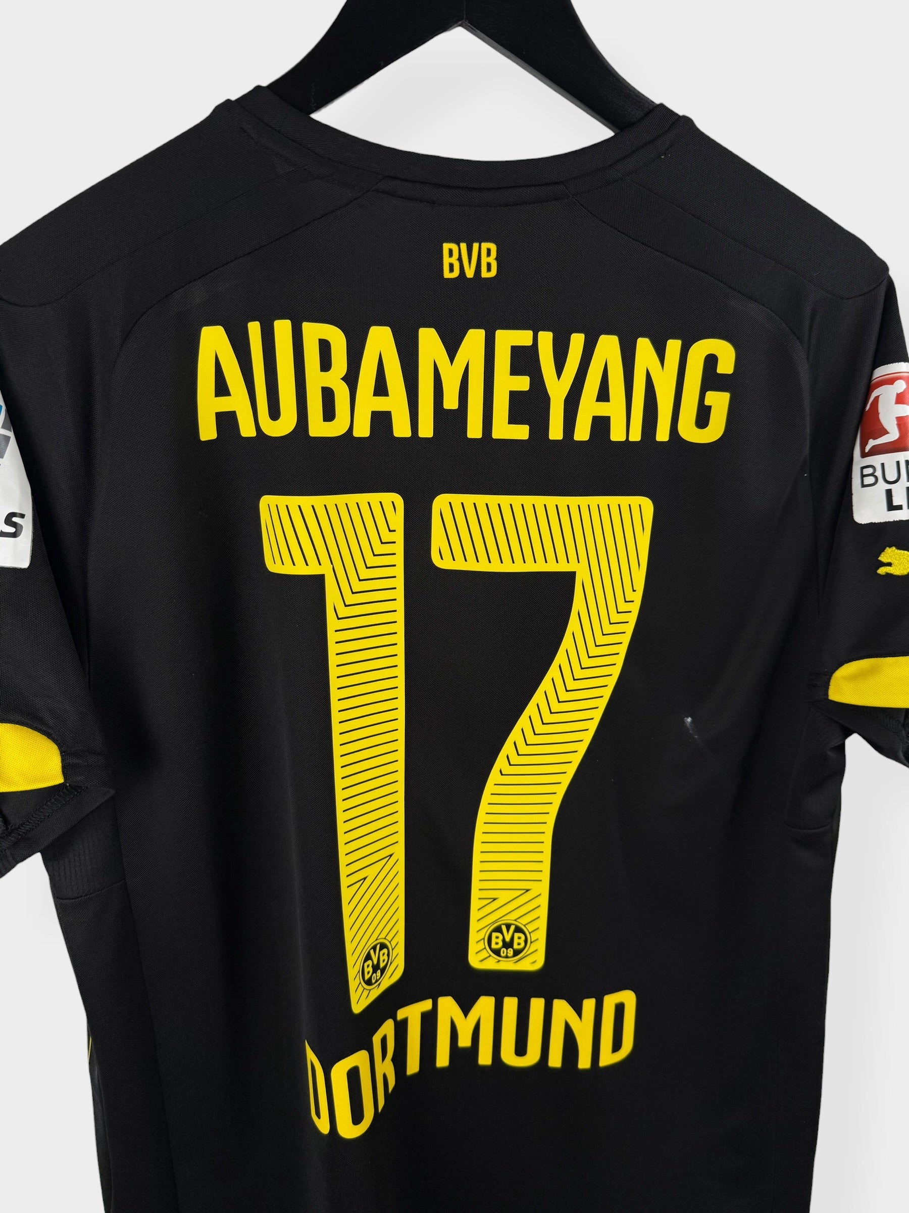 2014-15 BORUSSIA DORTMUND AUSWÄRTSTRIKOT AUBAMEYANG #17 M