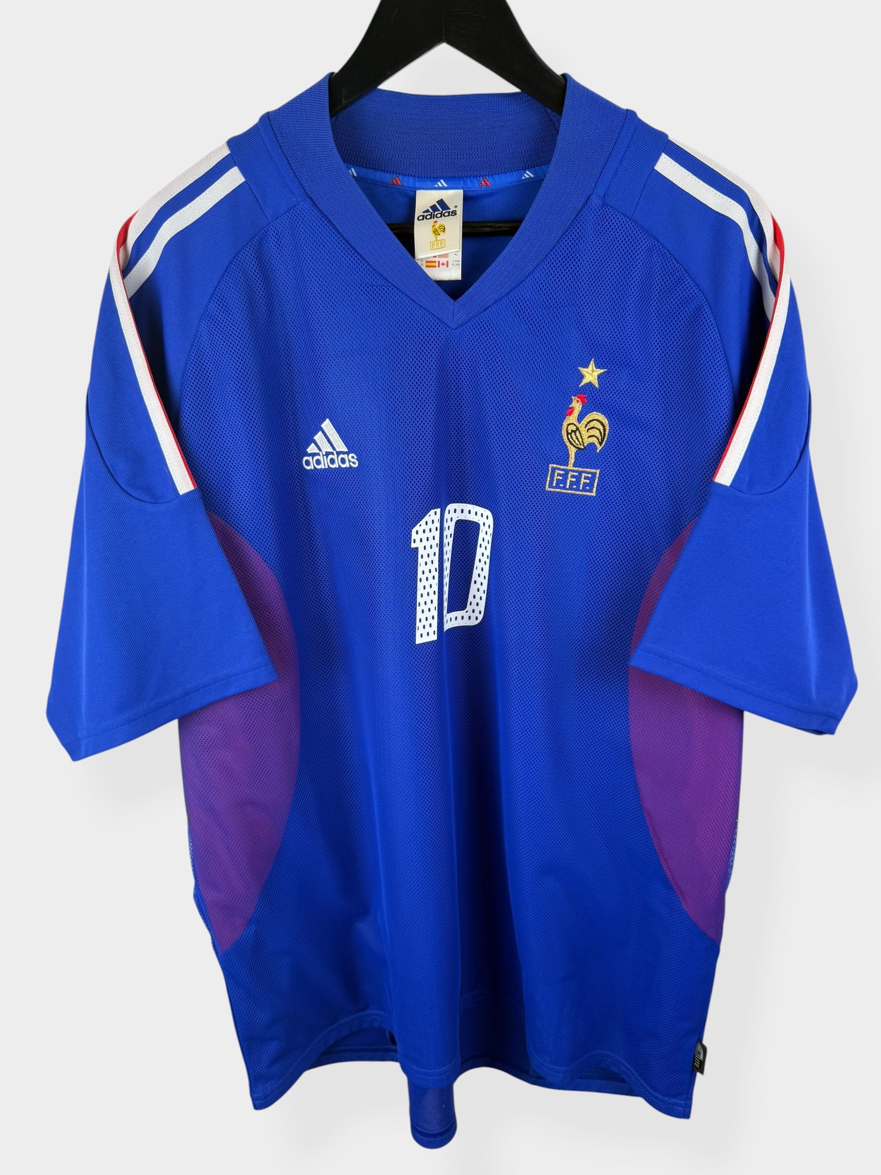 2002-04 FRANCE HOME SHIRT ZIDANE #10 XL