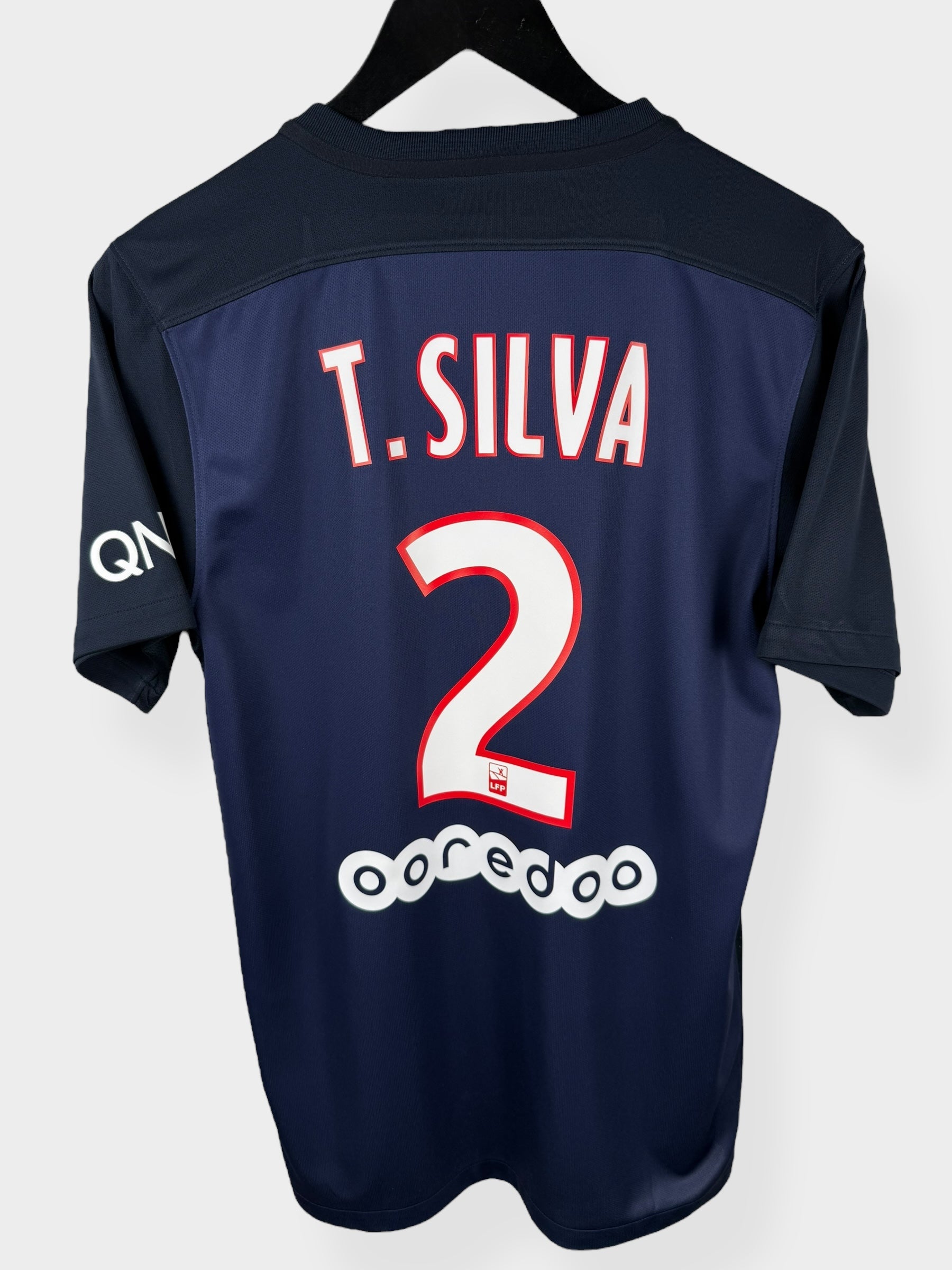 2015-16 PARIS SAINT-GERMAIN HOME SHIRT T. SILVA #2 S - Authentic Football Club