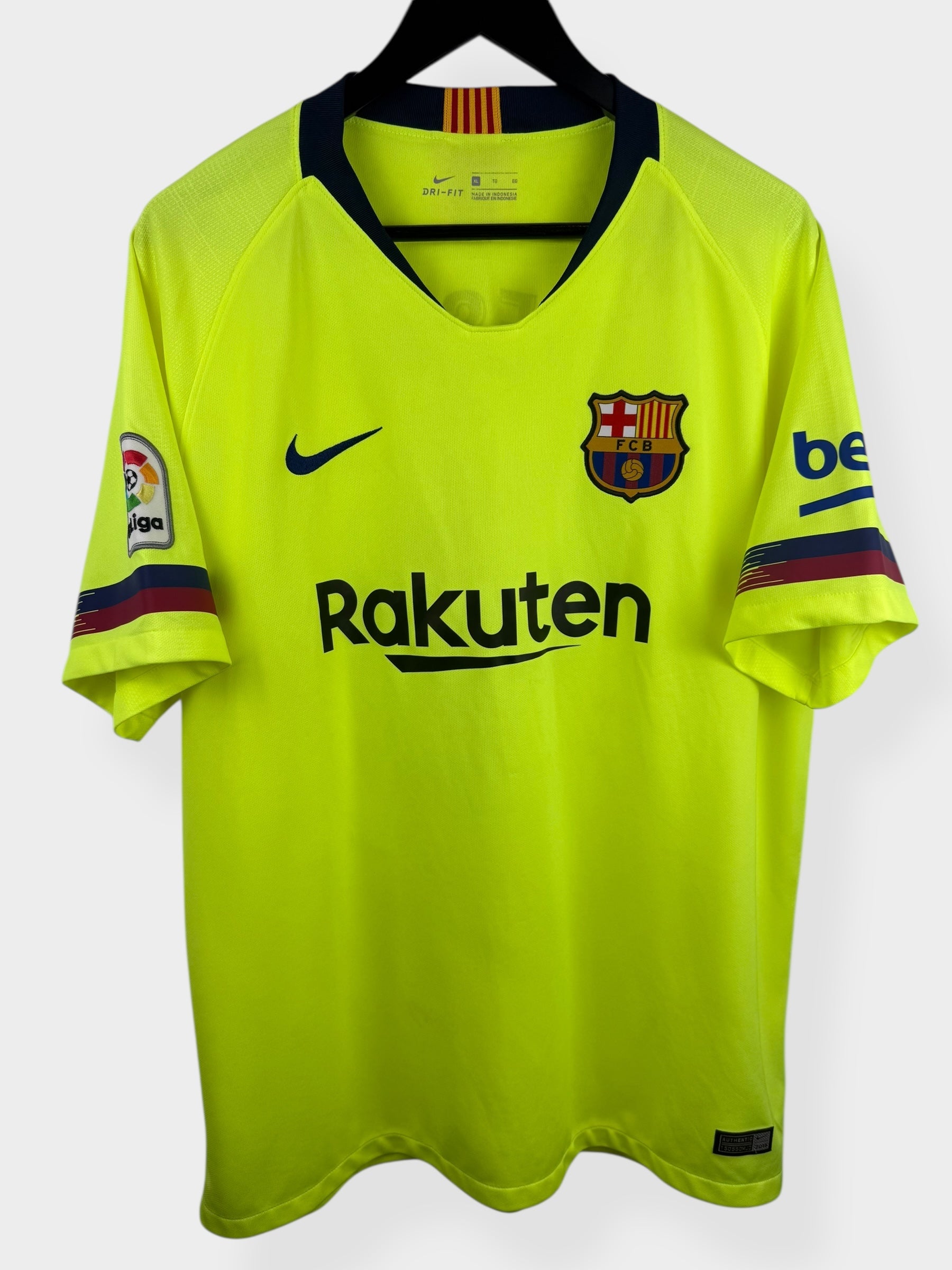 2018-19 BARCELONA AWAY SHIRT MESSI #10 XL