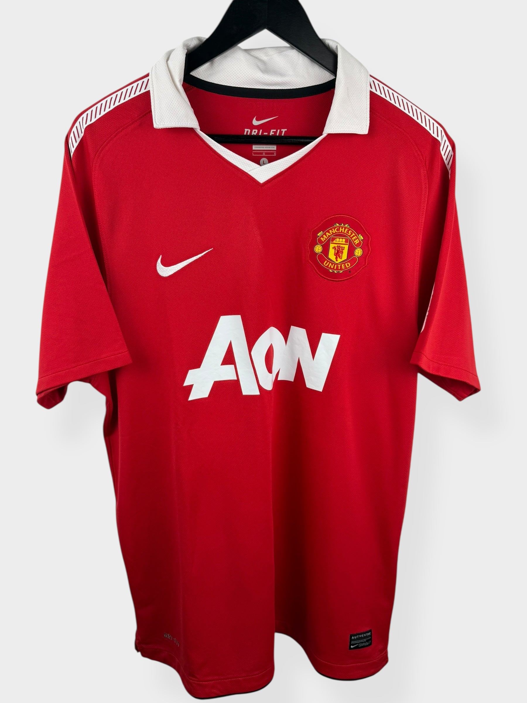 2010-11 MANCHESTER UNITED THUISSHIRT SCHOLES #18 L